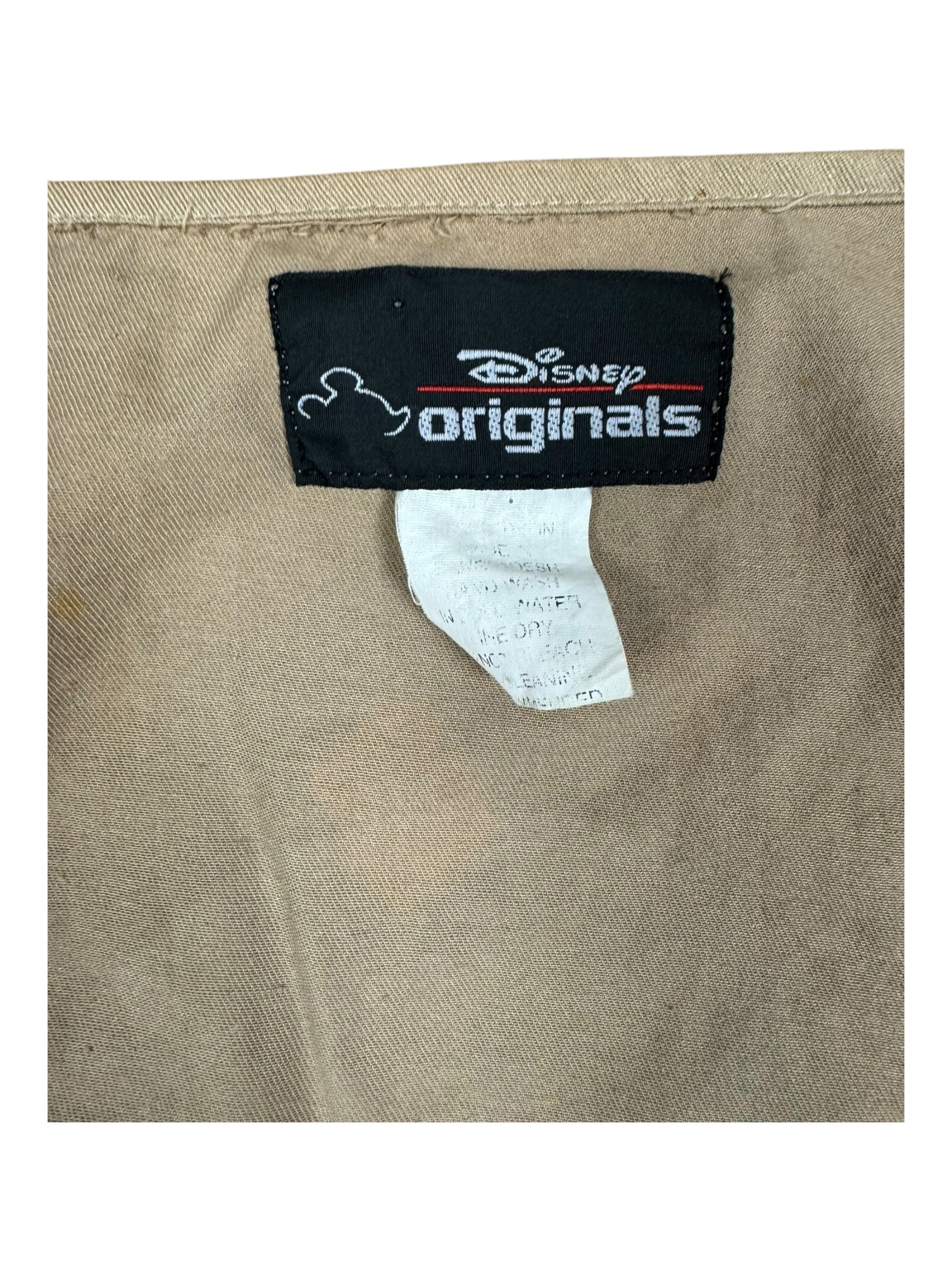 Disney Originals 90s Lion King Beige Vest Fishing Hunting Vest Sz L/XL