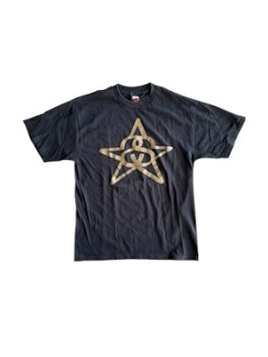 Stussy 90s Stussy x Haze Star Black T-Shirt Size Large