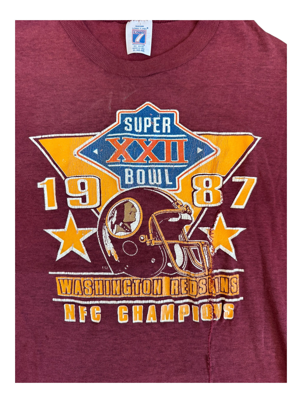 Washington Redskins Superbowl 1987 Size XL
