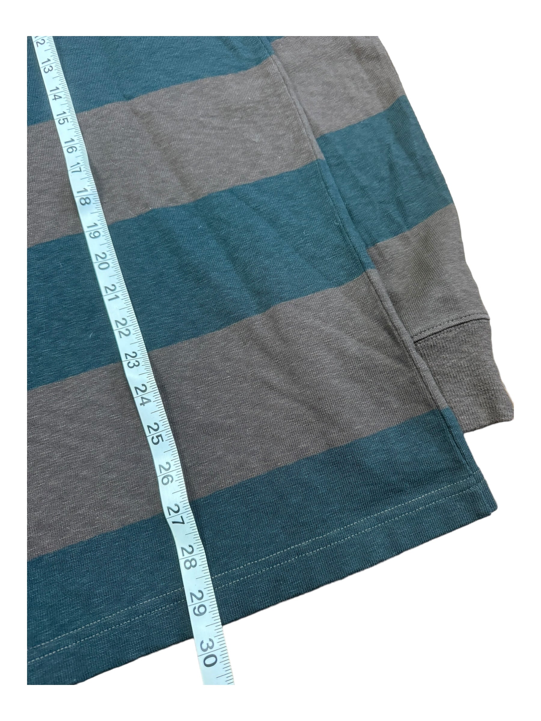 Stussy Brown & Green Striped Rugby Sample New w/ Tags Size Large