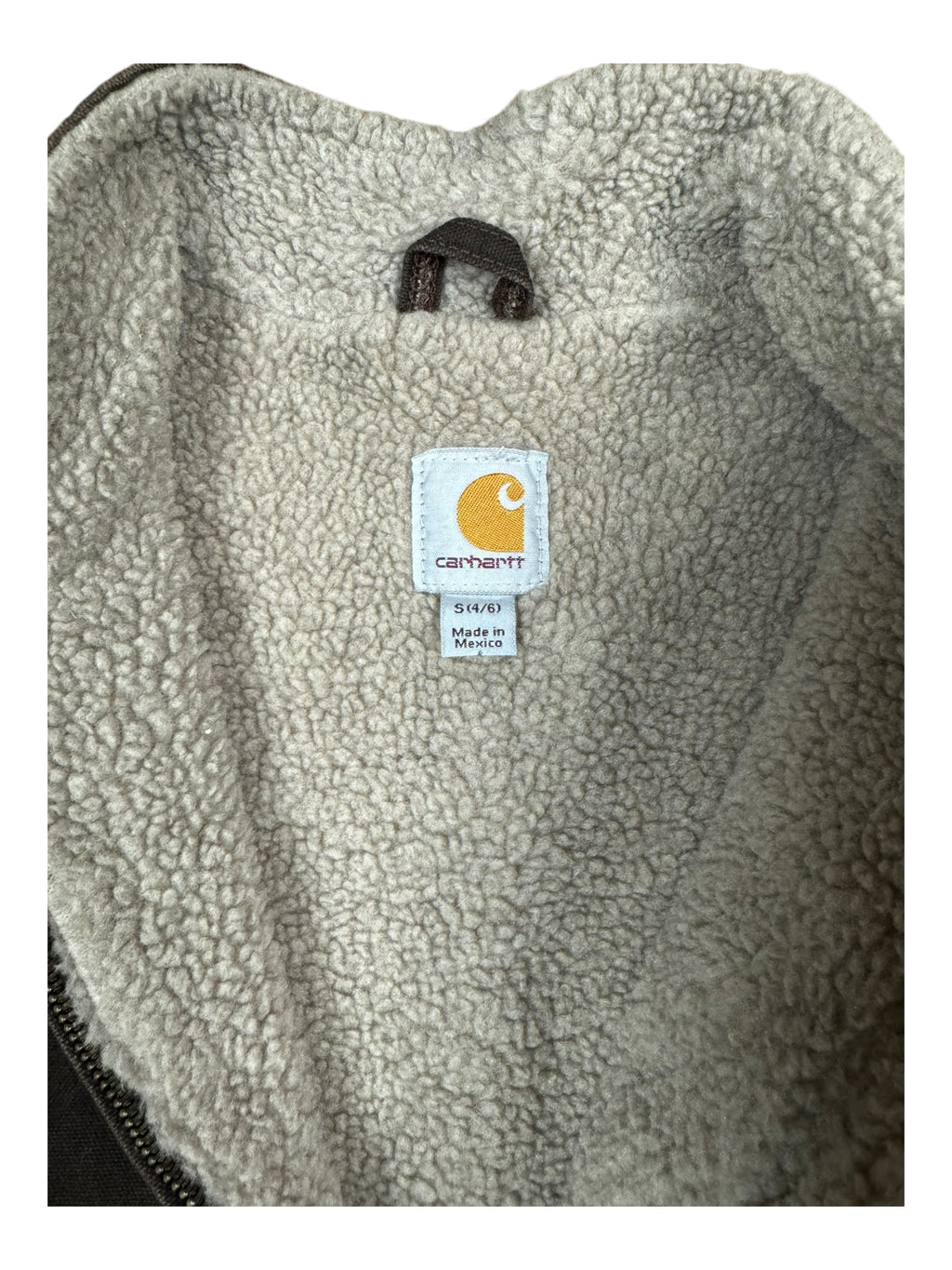 Carhartt 90s Womens Brown Sherpa Lined Vest Size Small