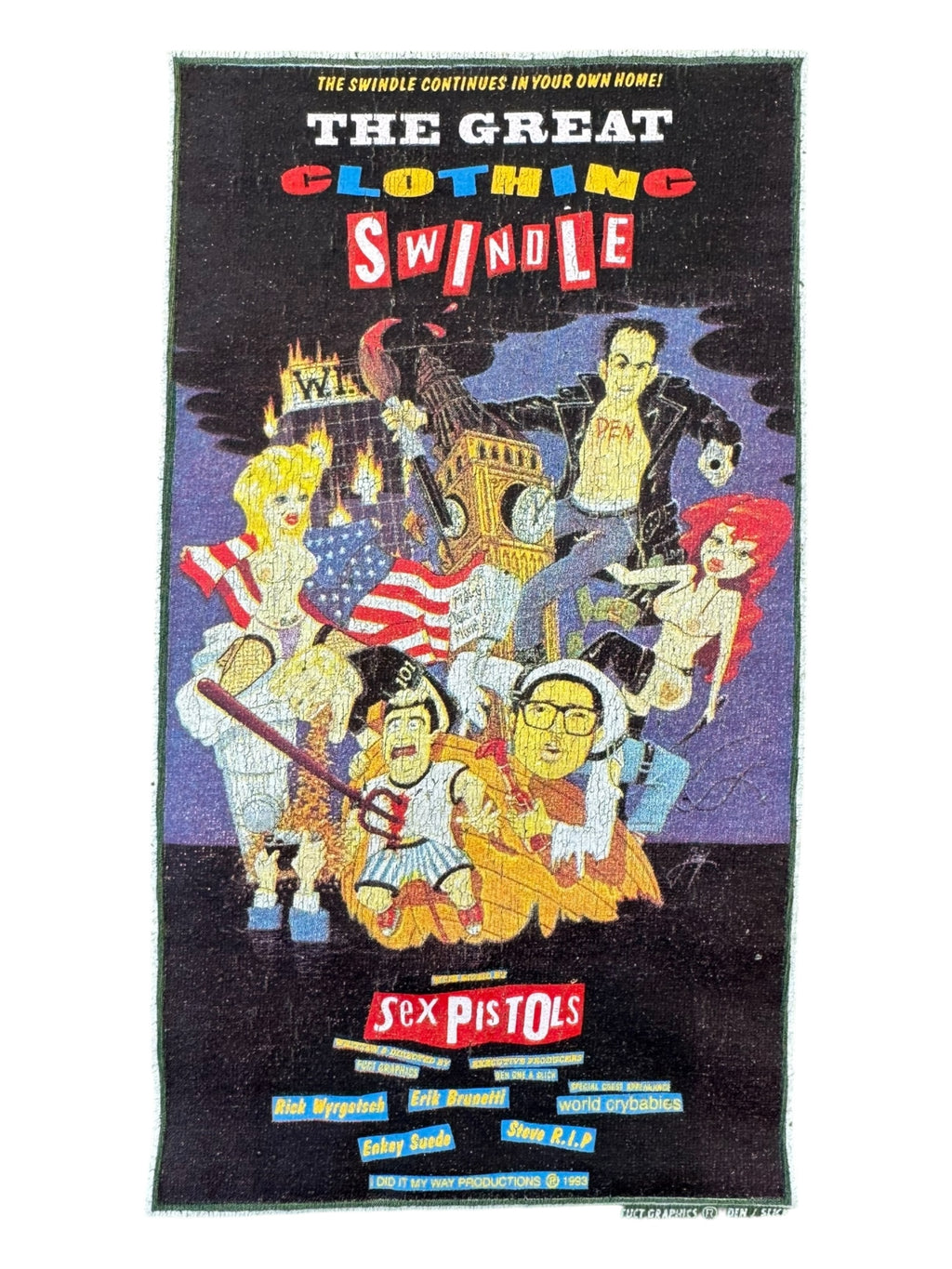 Fuct 90s Green Sex Pistols The Great Clothing Swindle Size XL