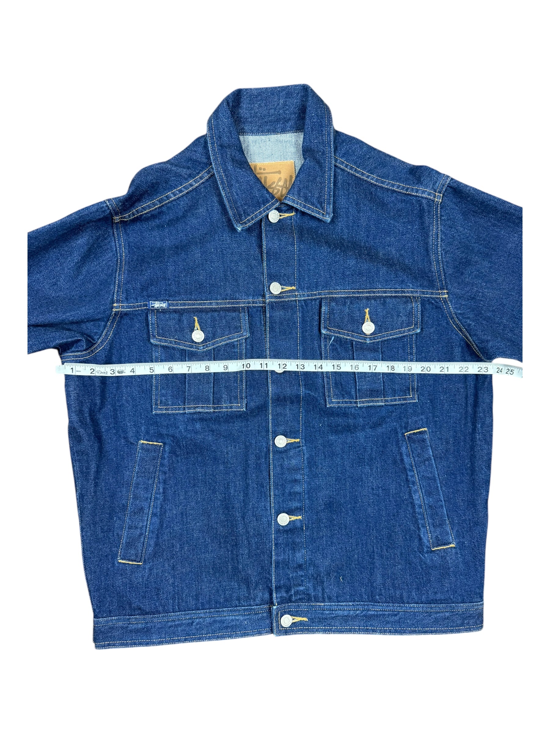 Stussy 90s Selvedge Denim Jacket Deadstock Size Large