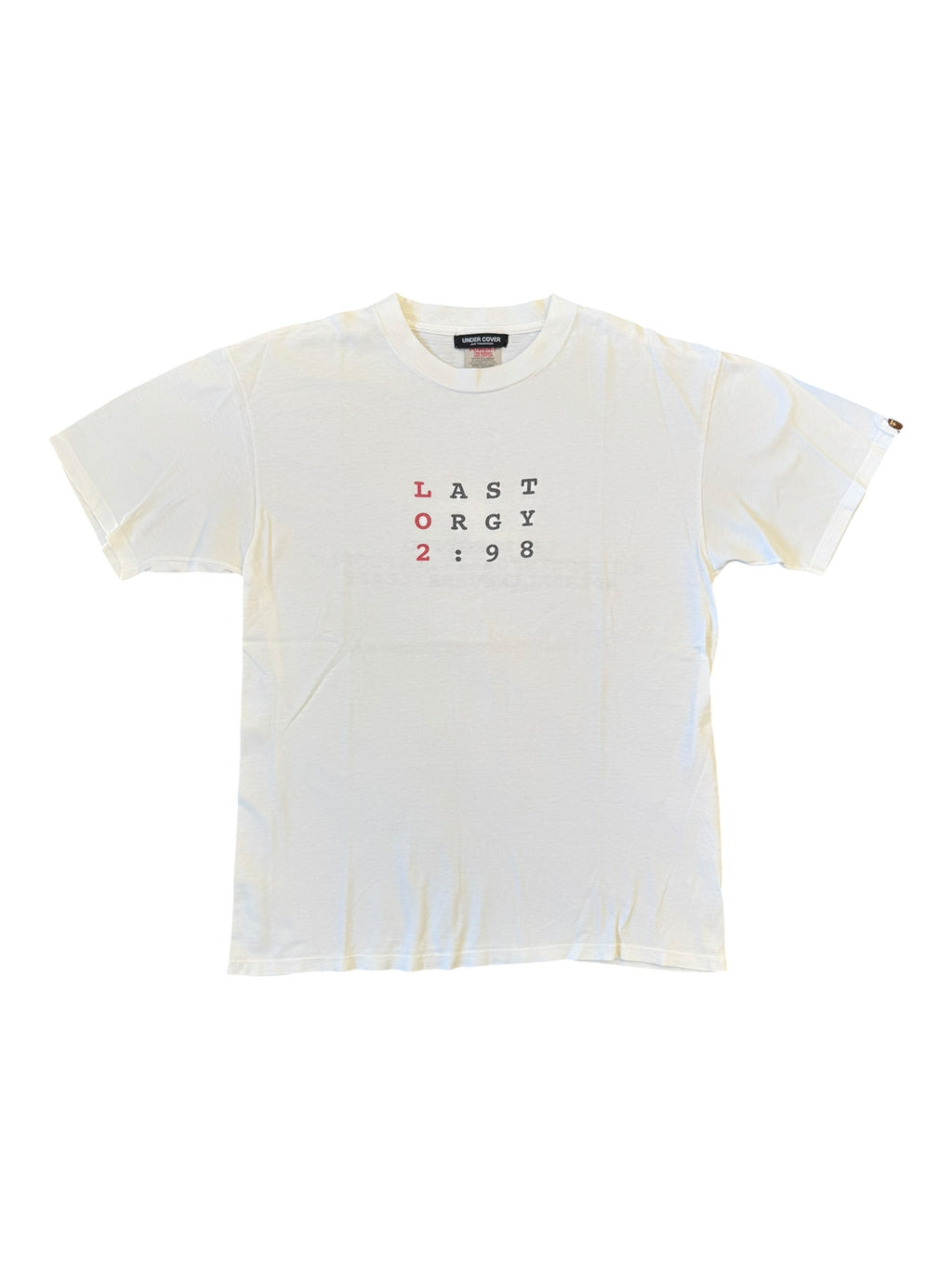 Bape 90s Last Orgy Two 1998 Oneita Size Large