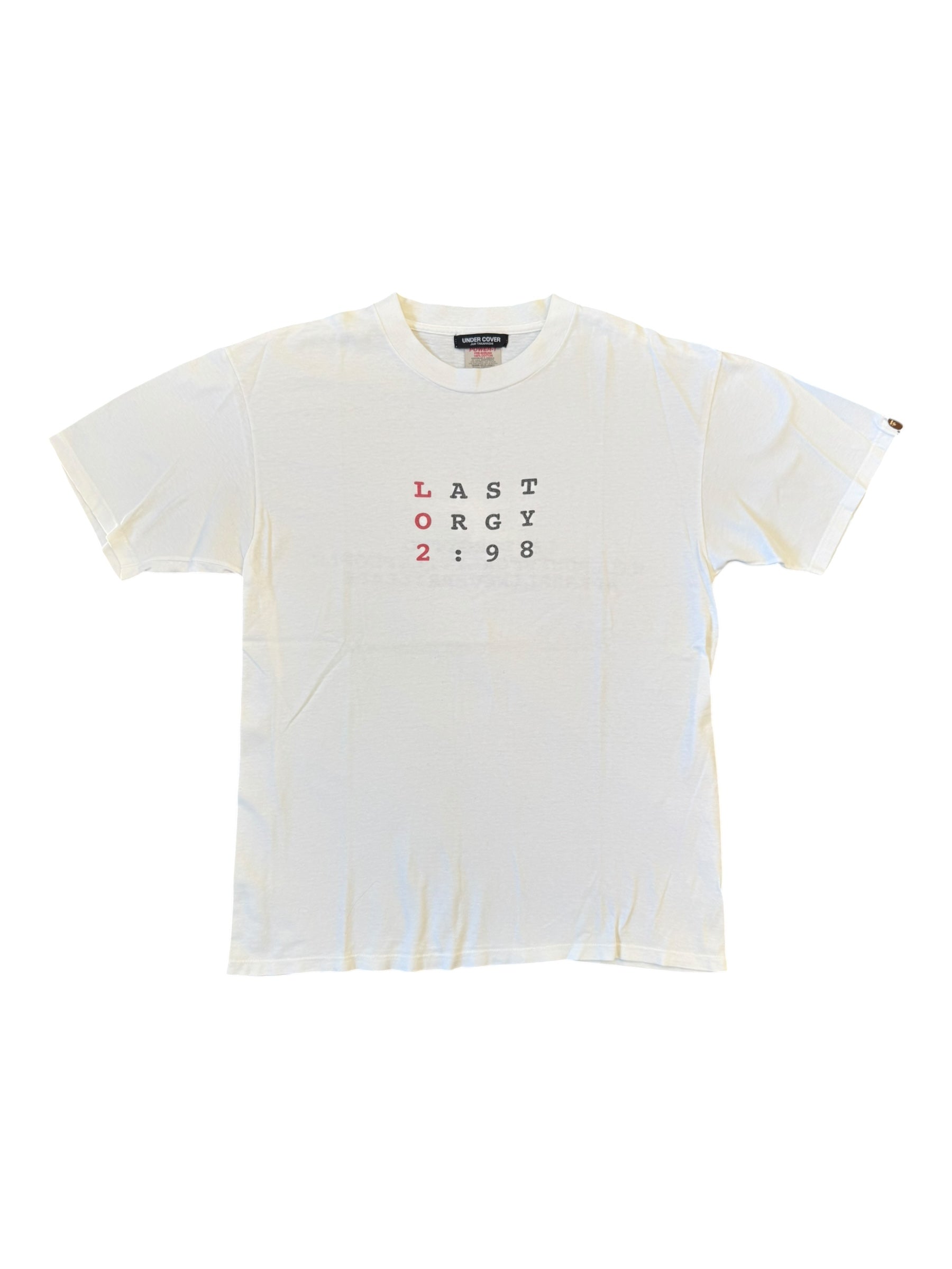 Bape 90s Last Orgy Two 1998 Oneita Size Large