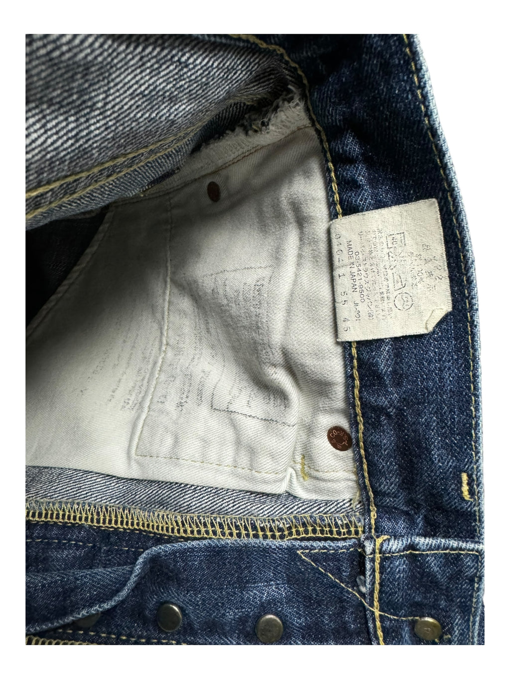 Levis 90s 702 XX Big E Selvedge Denim Jeans W31 Japan Blue 140th Rare