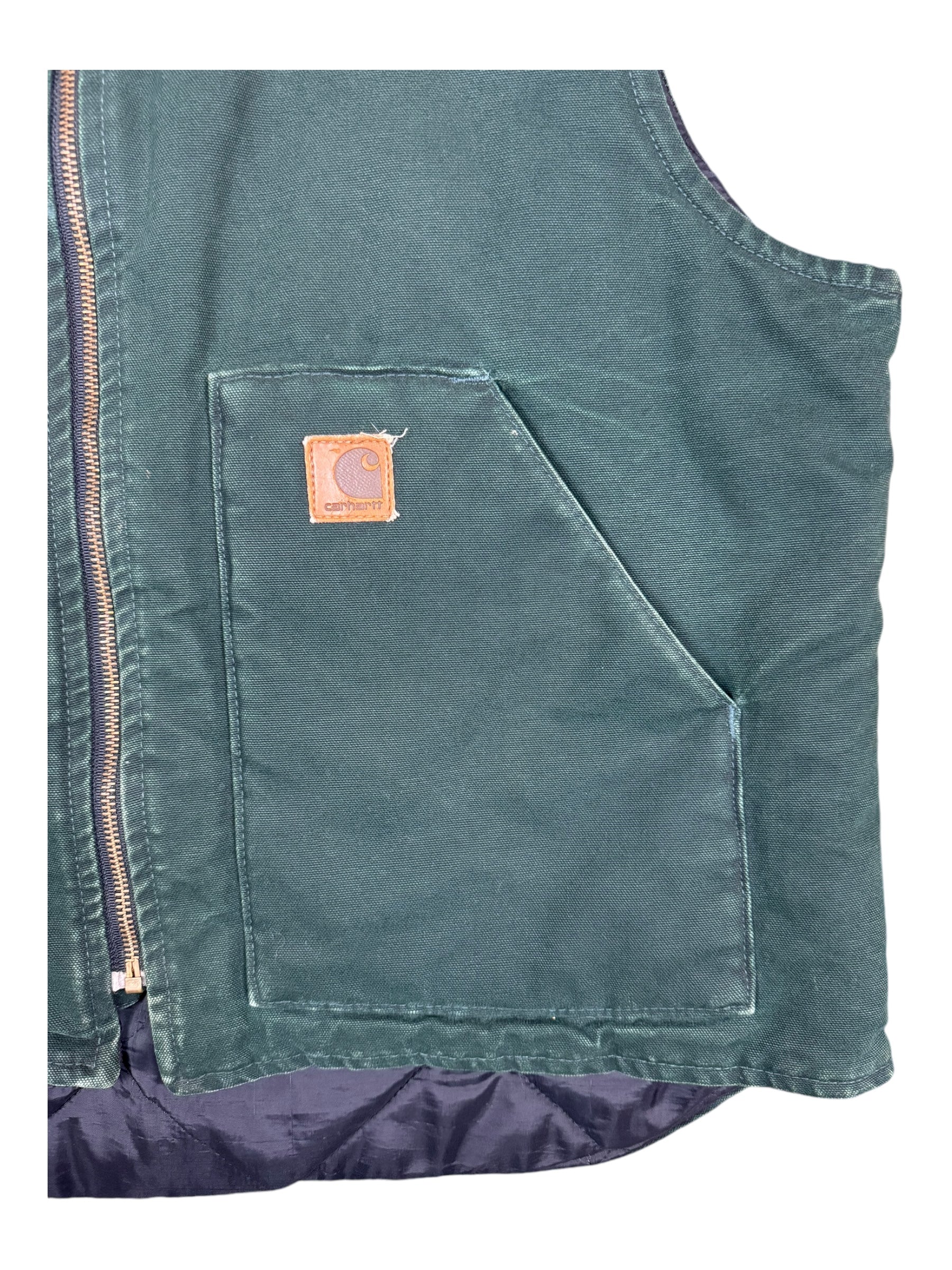 Carhartt 90s Green Vest Size Medium