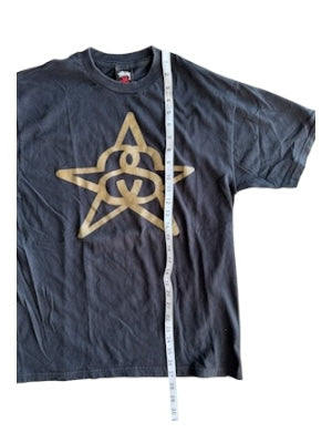 Stussy 90s Stussy x Haze Star Black T-Shirt Size Large