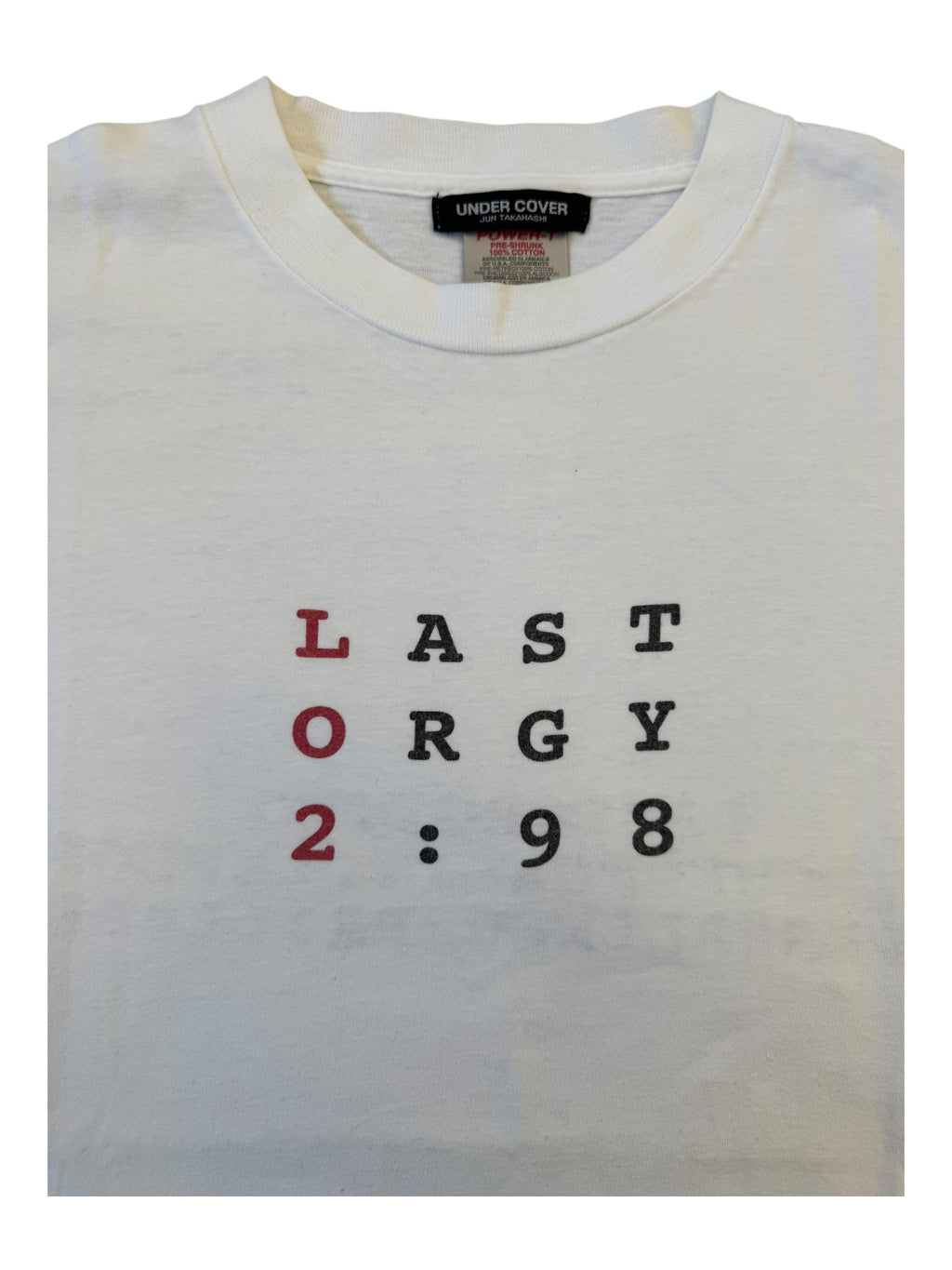 Bape 90s Last Orgy Two 1998 Oneita Size Large