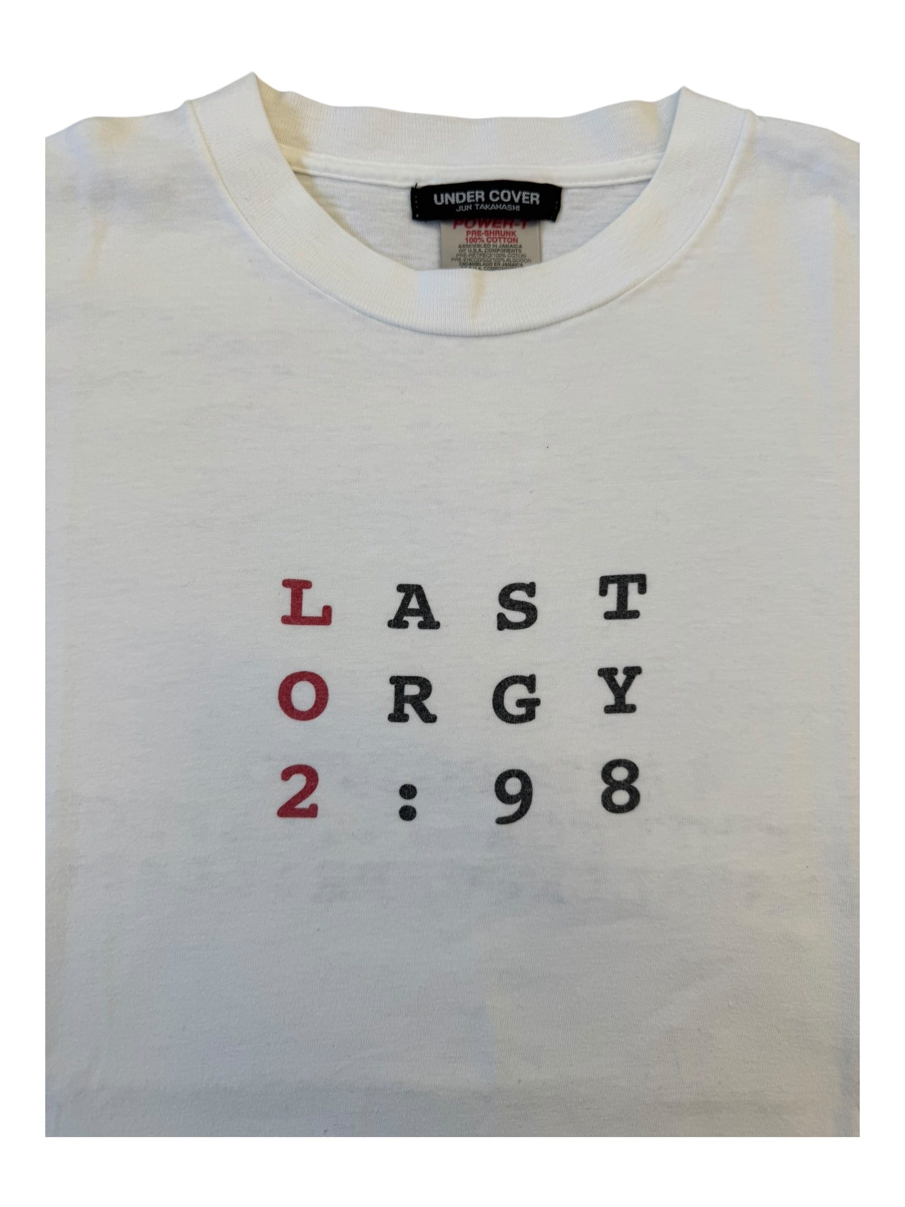 Bape 90s Last Orgy Two 1998 Oneita Size Large