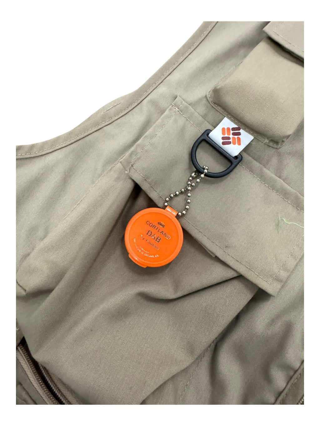 Columbia 80s Tan Outdoor Fly Fishing Vest Size