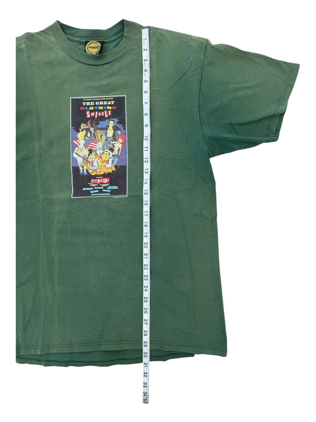 Fuct 90s Green Sex Pistols The Great Clothing Swindle Size XL