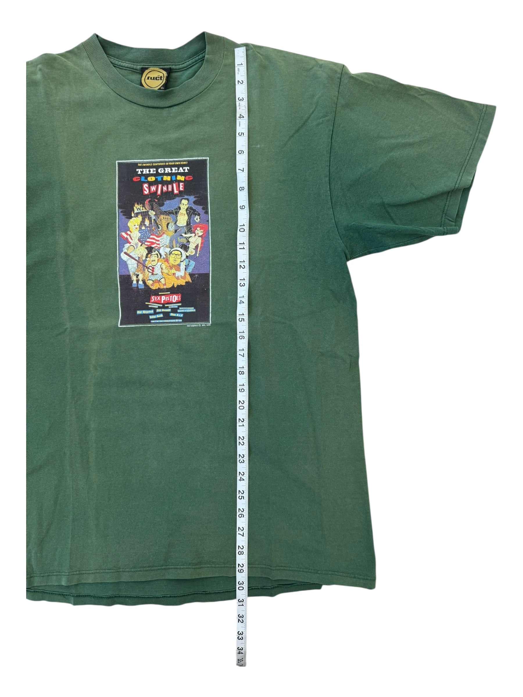 Fuct 90s Green Sex Pistols The Great Clothing Swindle Size XL