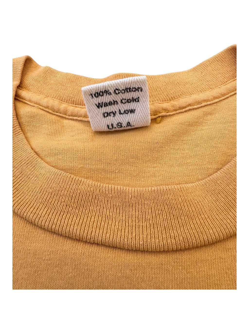 Union 90s Iron Man Starks Yellow T-Shirt Size Medium