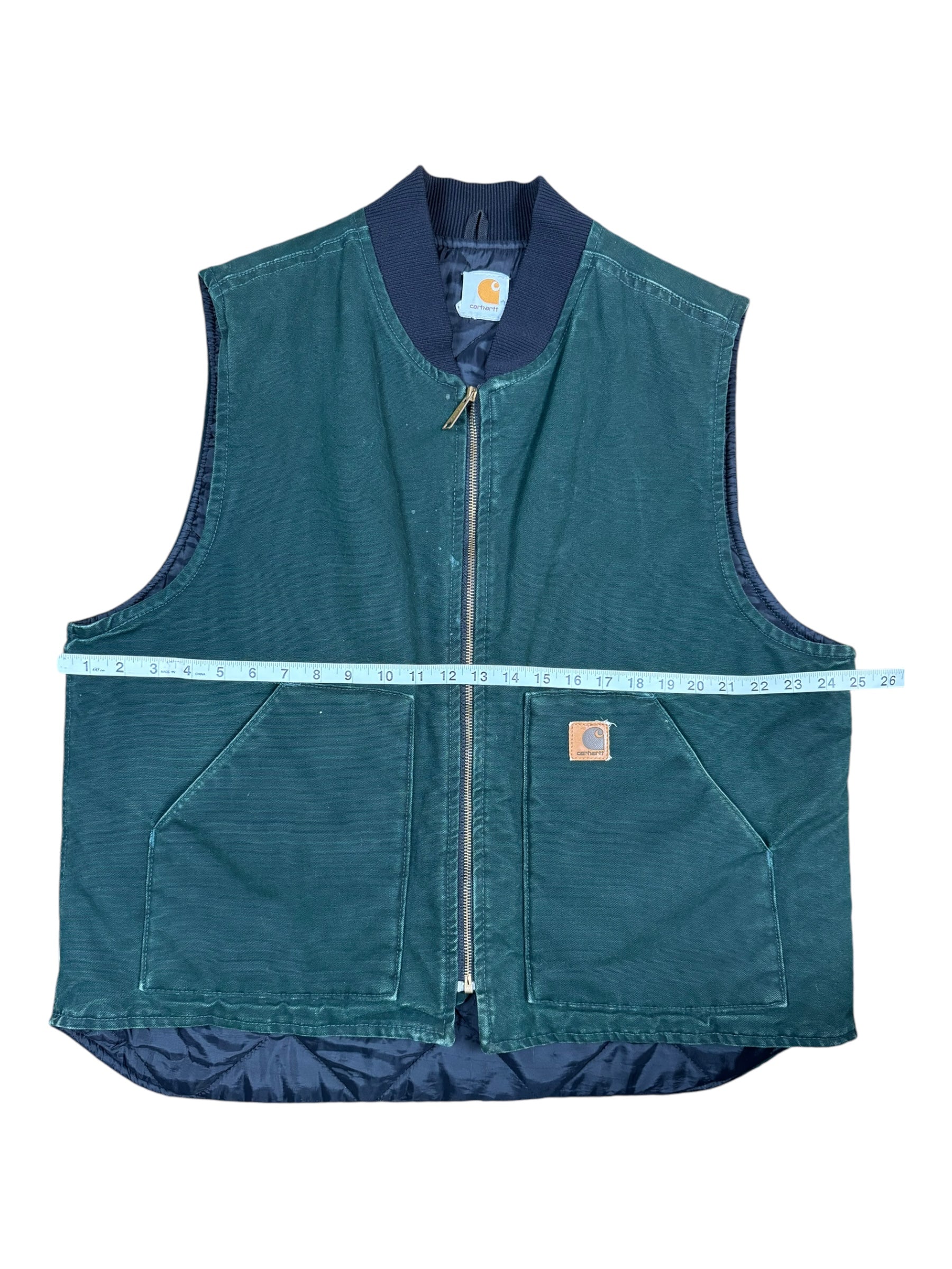 Carhartt 90s Green Vest Size Medium