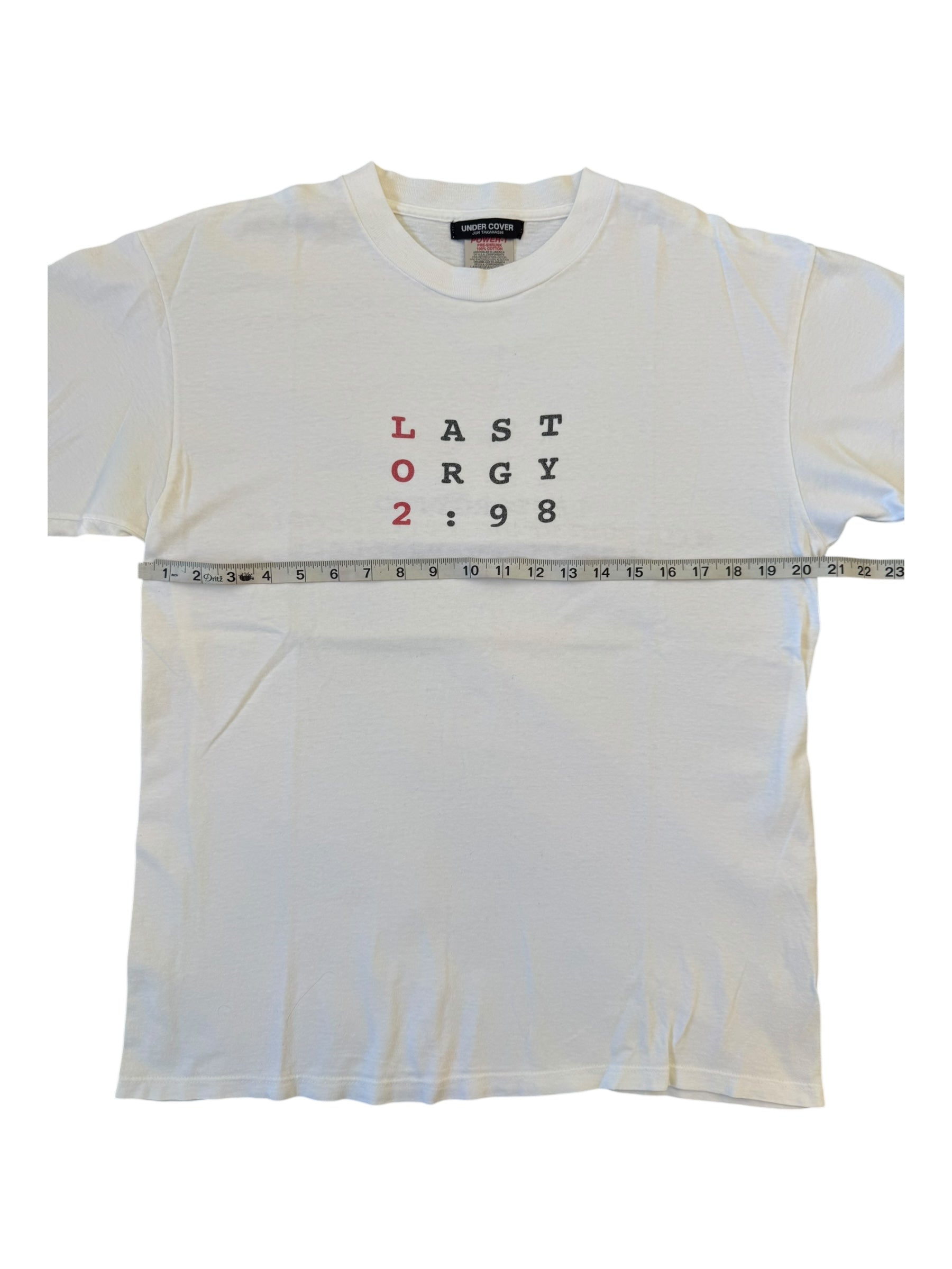 Bape 90s Last Orgy Two 1998 Oneita Size Large