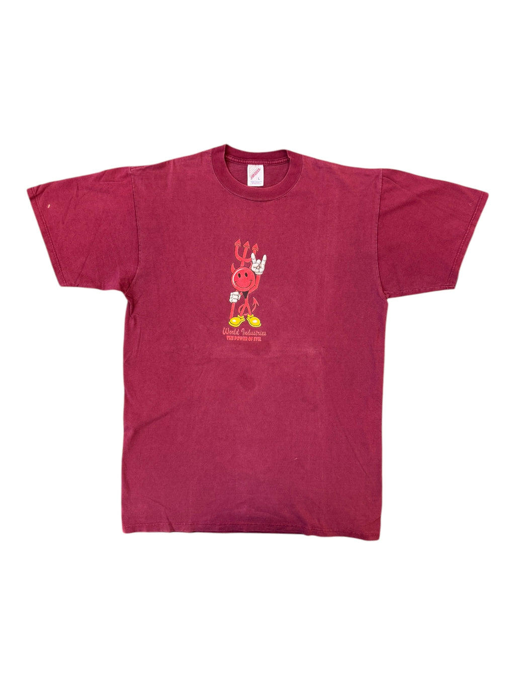 World Industries 90s Burgundy Devil Man Size Large