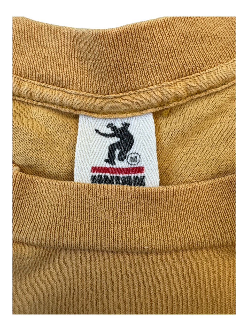 Union 90s Iron Man Starks Yellow T-Shirt Size Medium