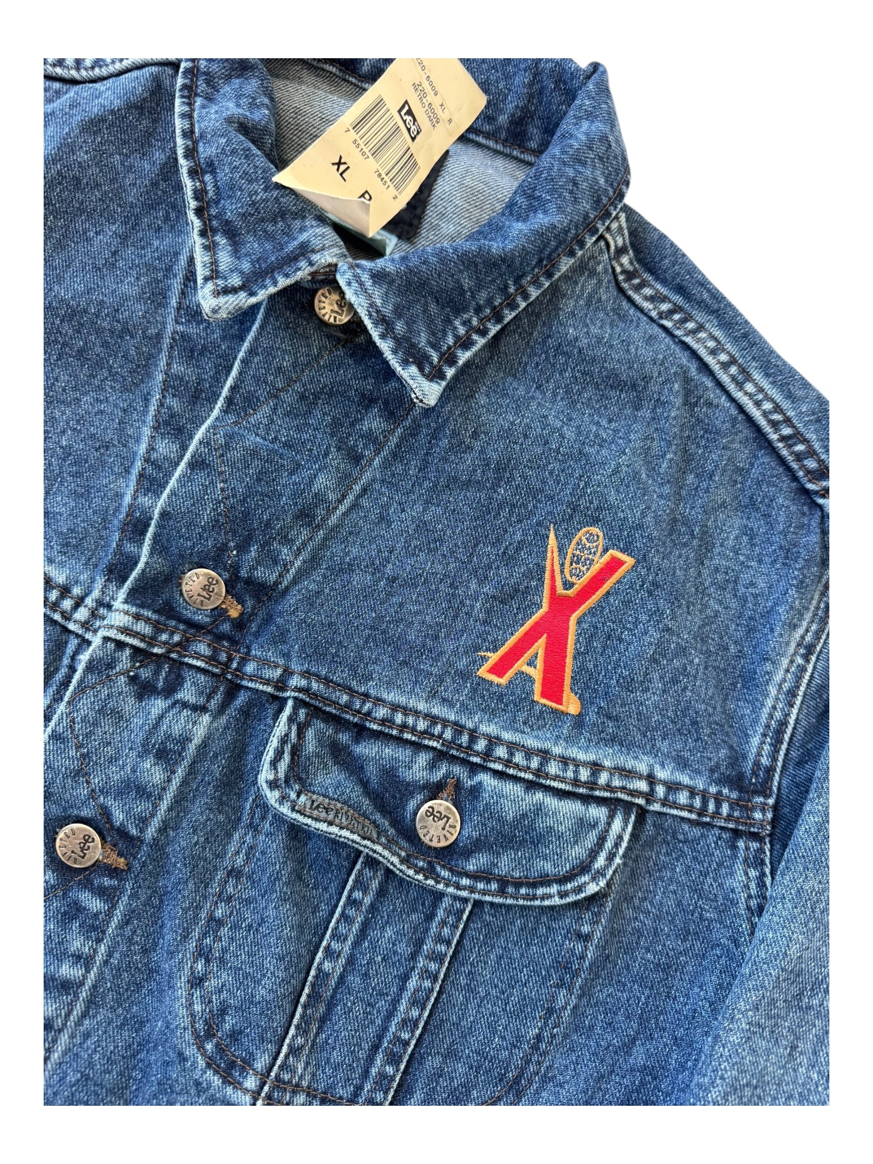 X Games 90s Crew Member Lee Riveted Denim Jacket ESPN Deadstock Size XL