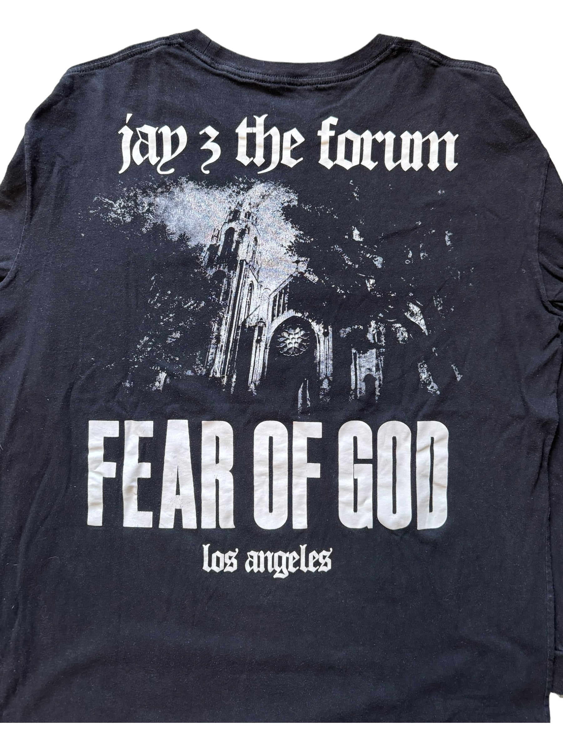 Fear of God Jay Z The Forum Tour 4:44 Long Sleeve XL Black