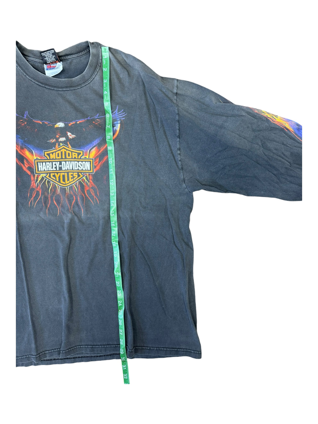 Harley Davidson 90s Eagle Flames Faded Size XL