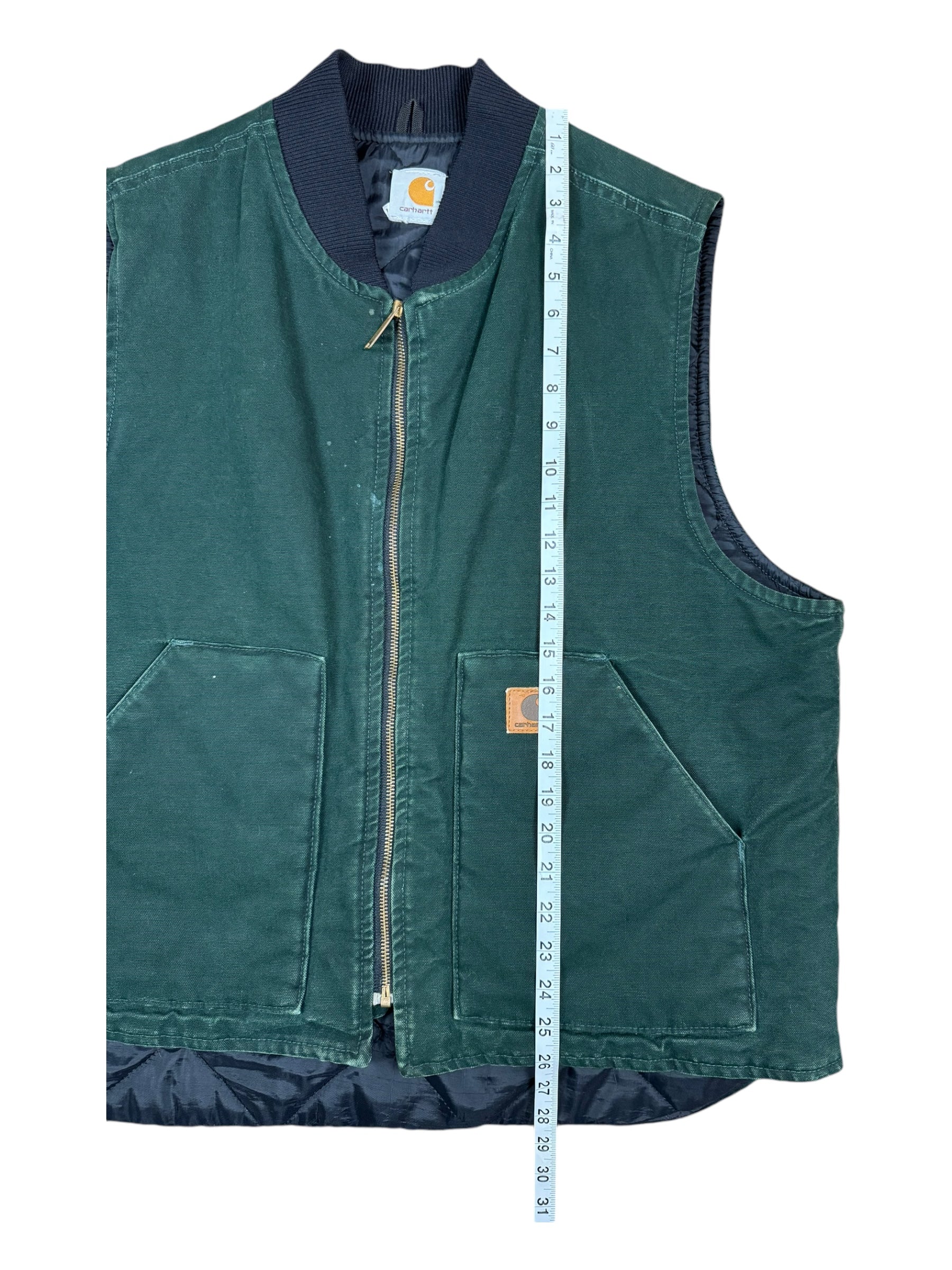 Carhartt 90s Green Vest Size Medium