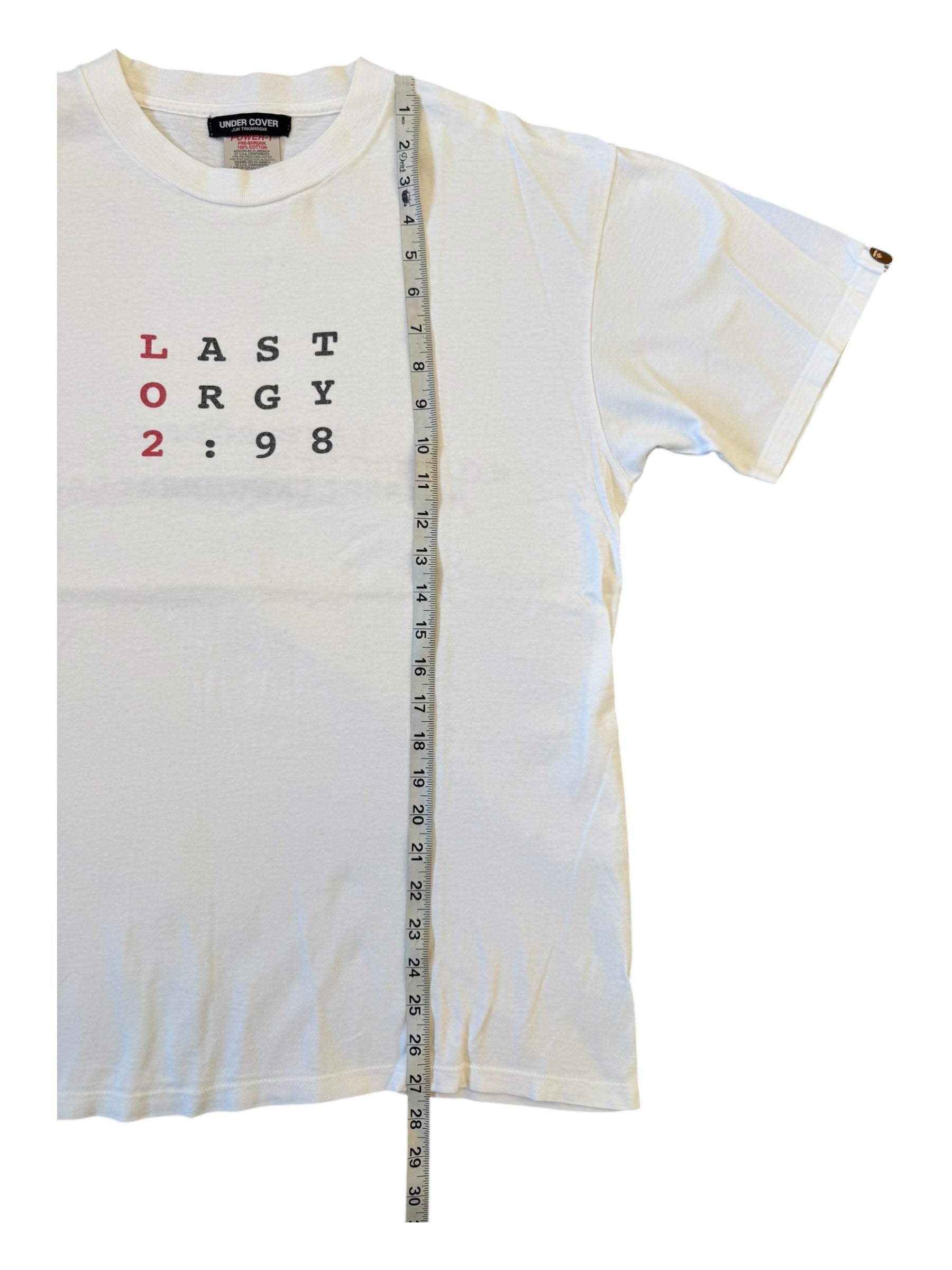 Bape 90s Last Orgy Two 1998 Oneita Size Large