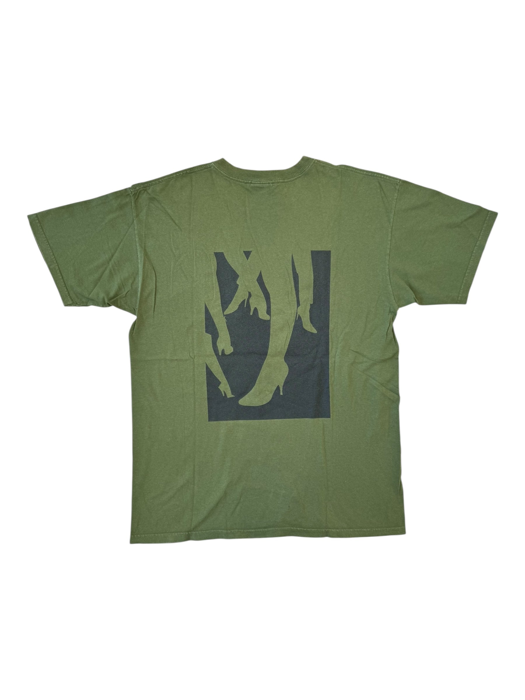 Futura 90s Green Winky Loves Girls T-shirt Size Large