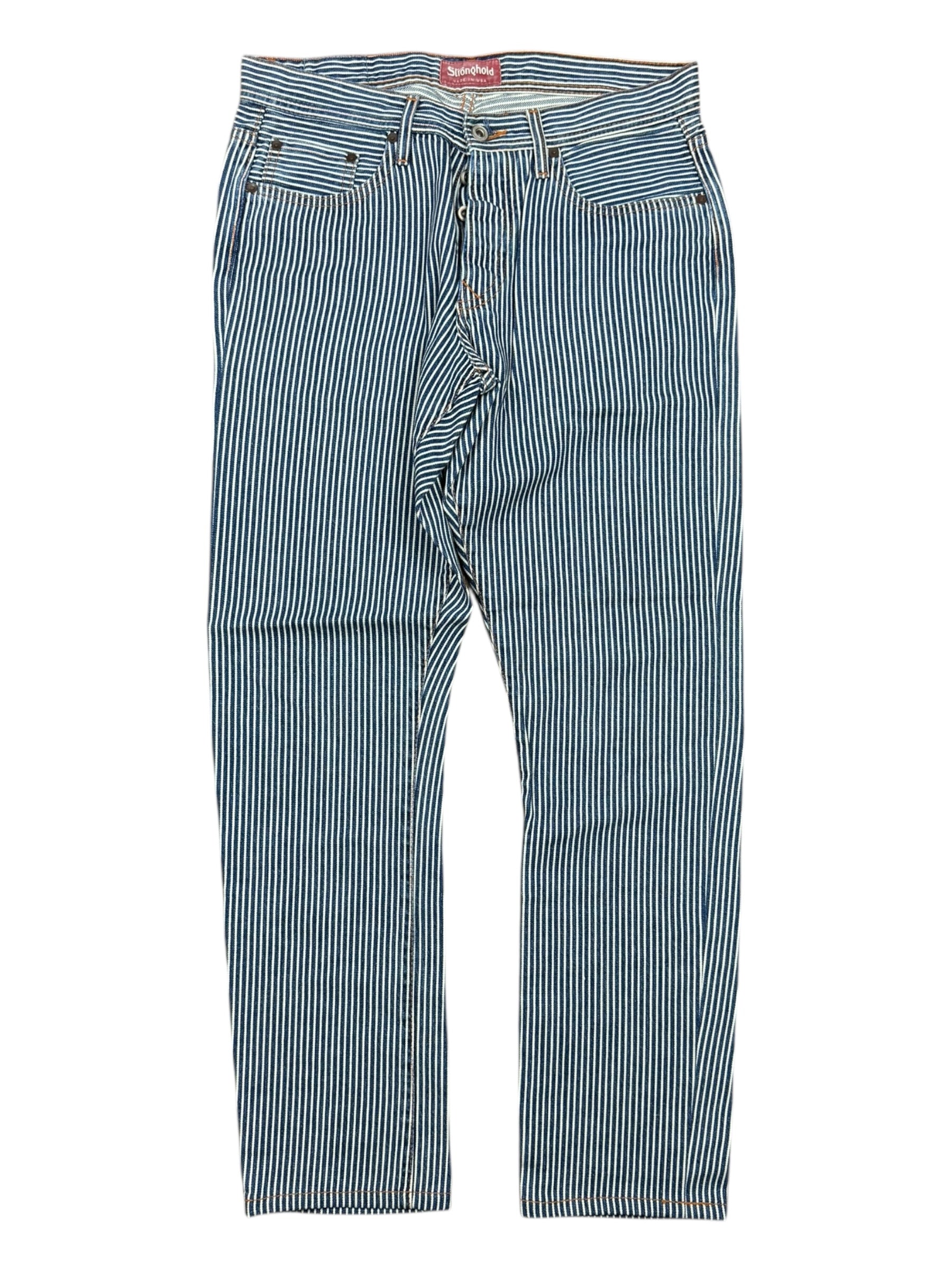 Stronghold Striped Jeans Made in USA Size 33