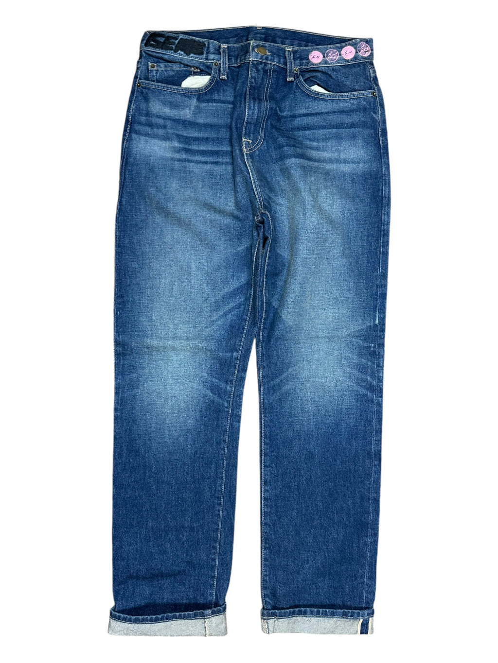 Cactus Jack x Fragment Design Denim Jeans Sz 32 Selvedge Embroidered