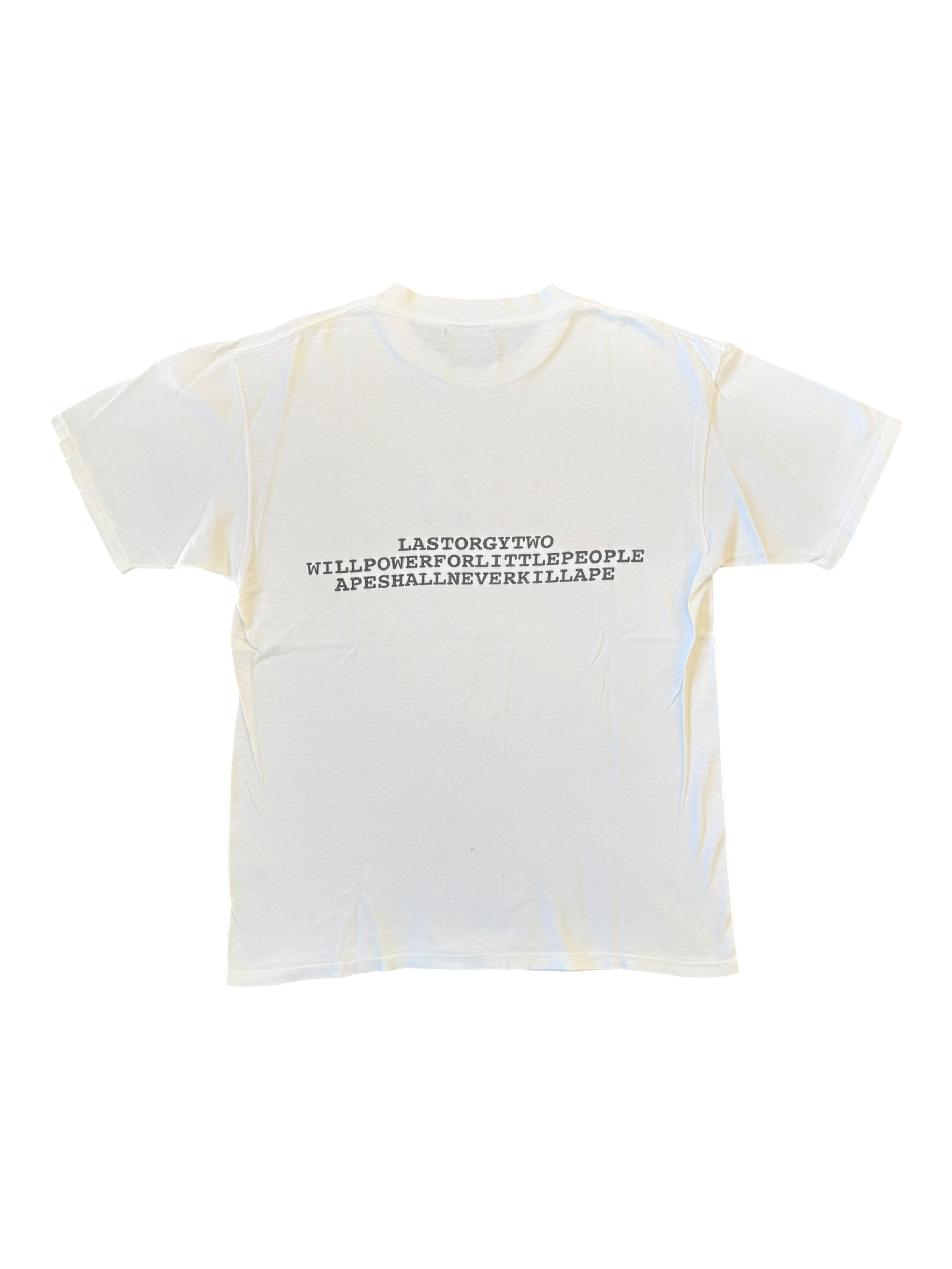 Bape 90s Last Orgy Two 1998 Oneita Size Large