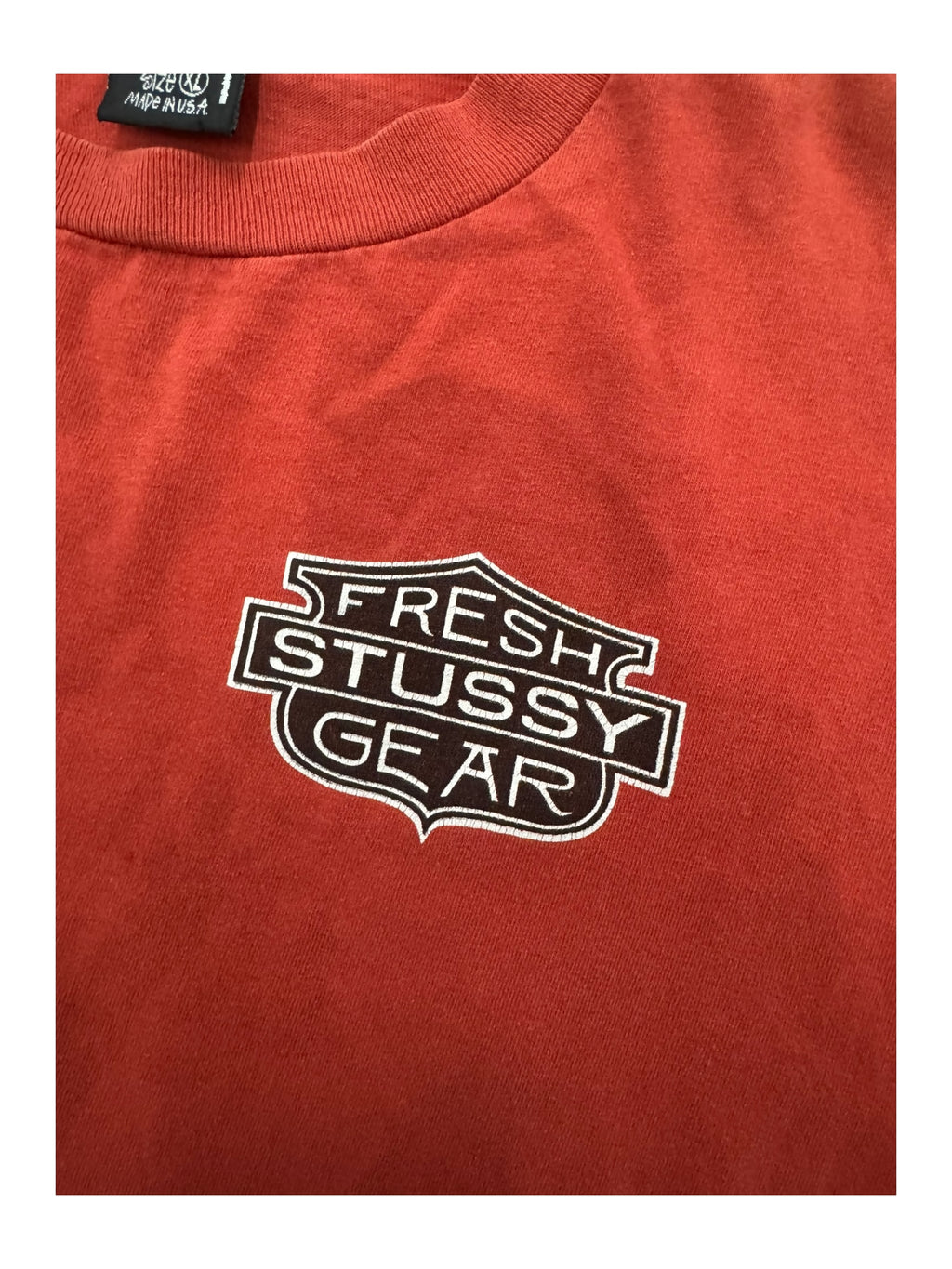 Stussy 90s Stussy Fresh Gear Burnt Orange Color Size XL