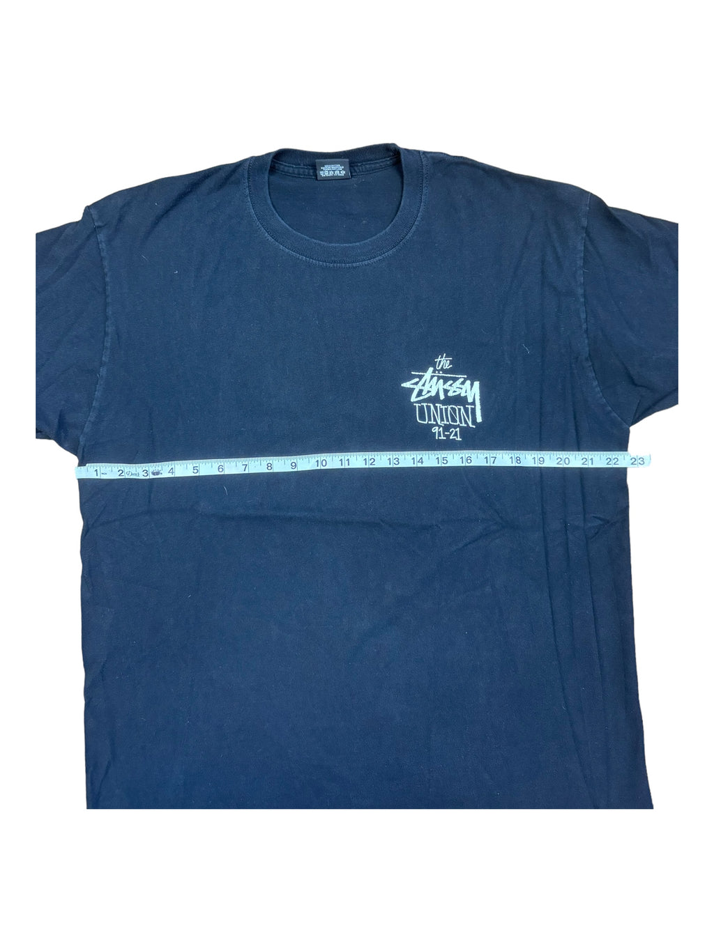 Union x Stussy Roller Disco Black T-Shirt Size XL