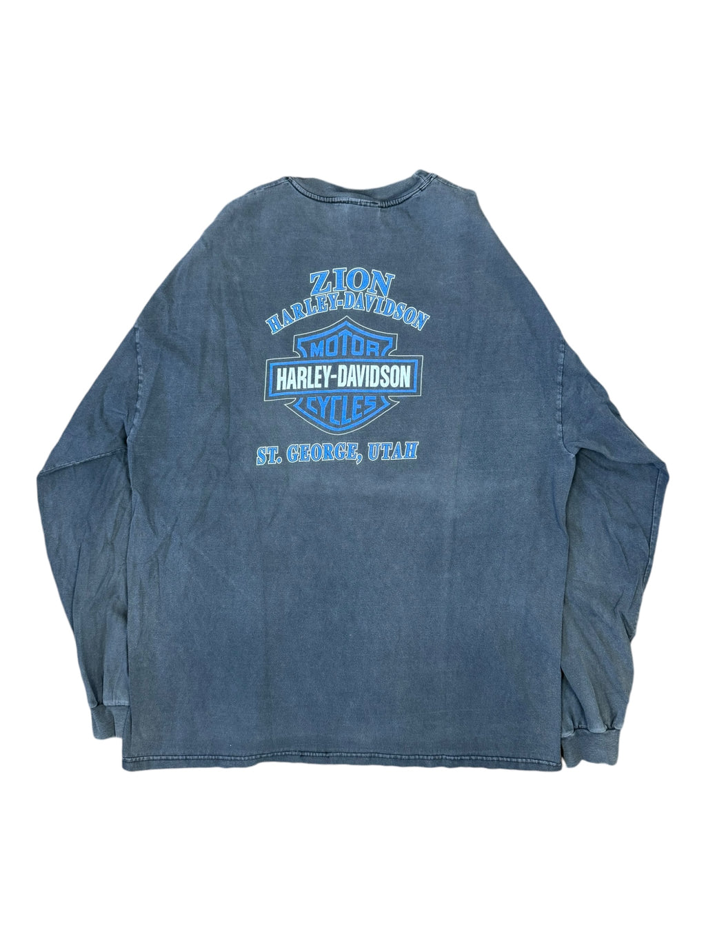 Harley Davidson 90s Eagle Flames Faded Size XL