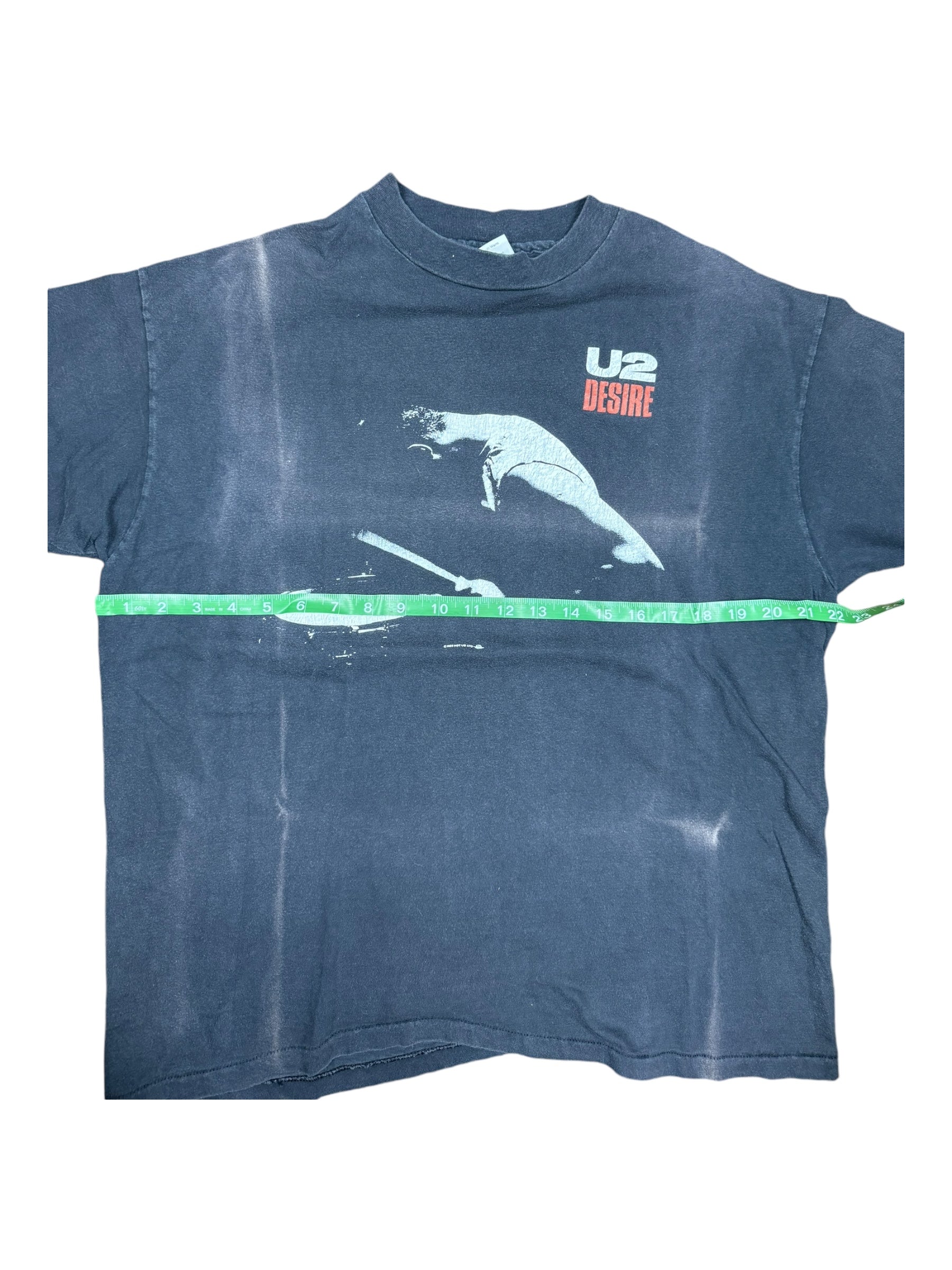 U2 1988 "Desire" Super Faded Size XLarge
