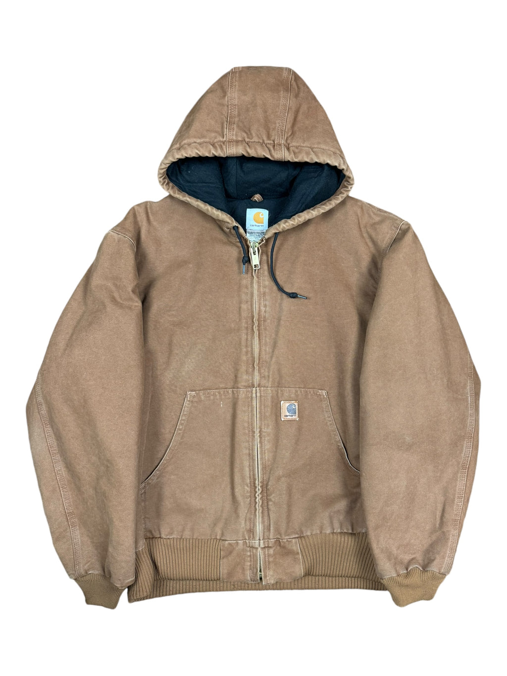 Carhartt 90s Tan Hooded Jacket Size Large