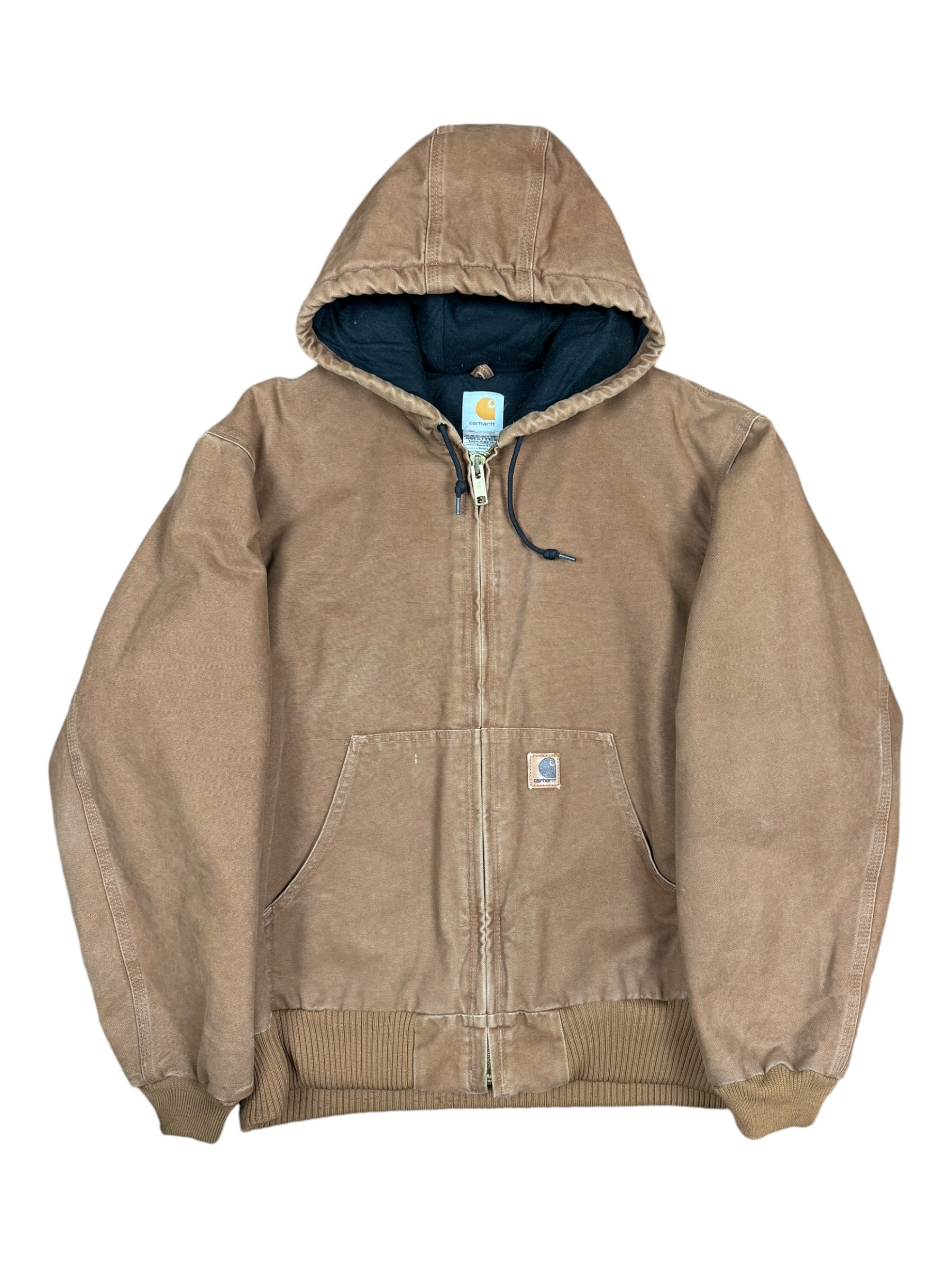 Carhartt 90s Tan Hooded Jacket Size Large