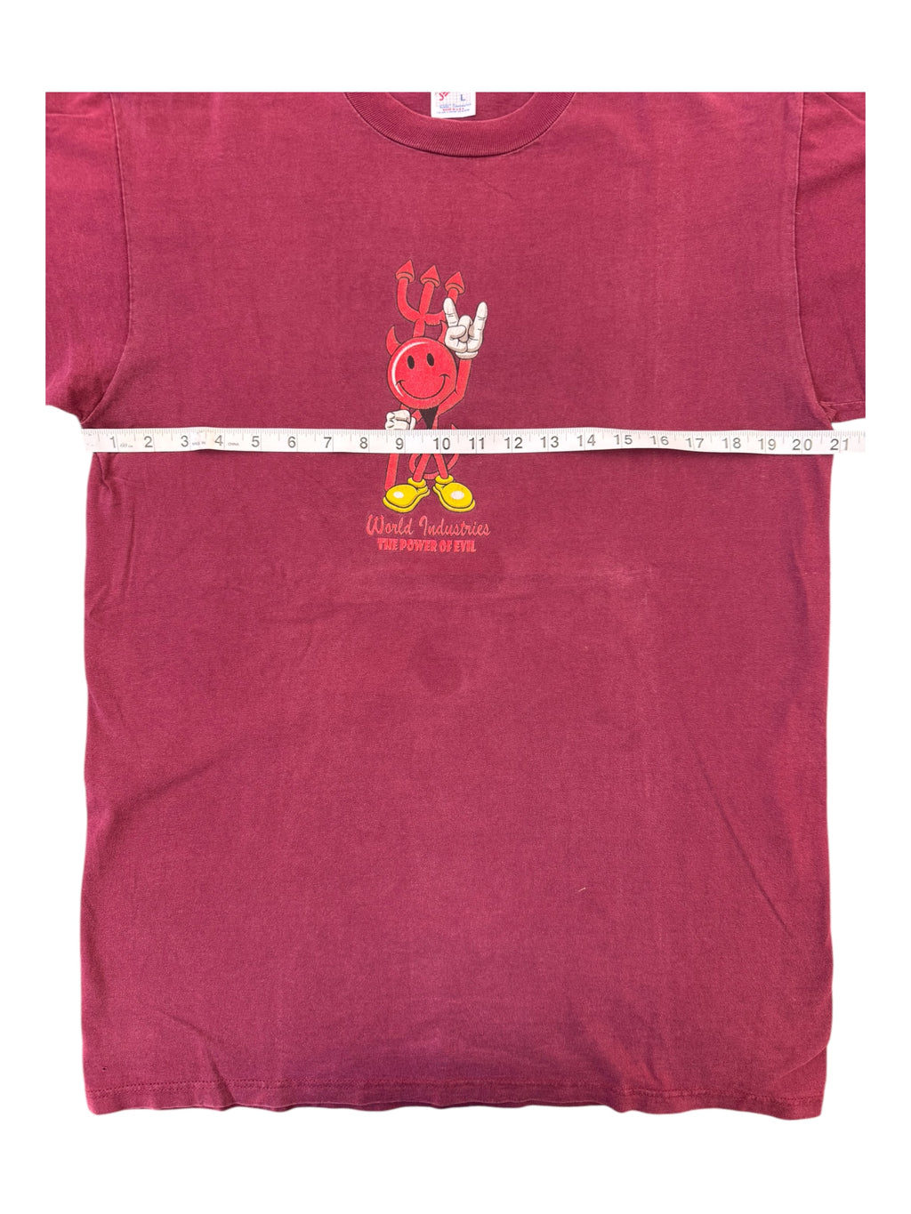 World Industries 90s Burgundy Devil Man Size Large