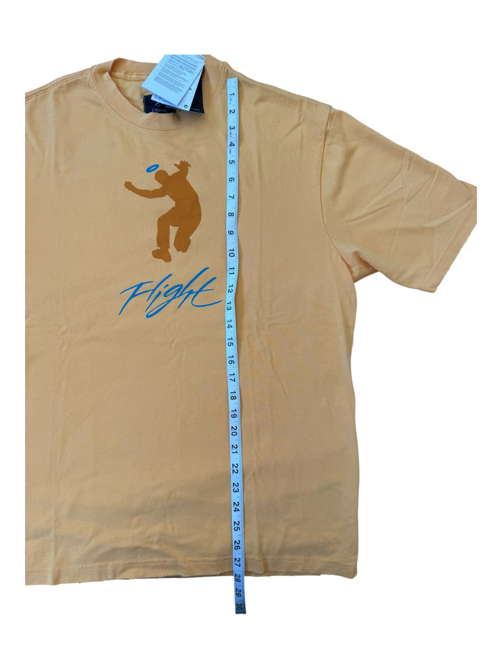 Union x Jordan Frontman Flight Yellow T-Shirt Size Medium New w/ Tags