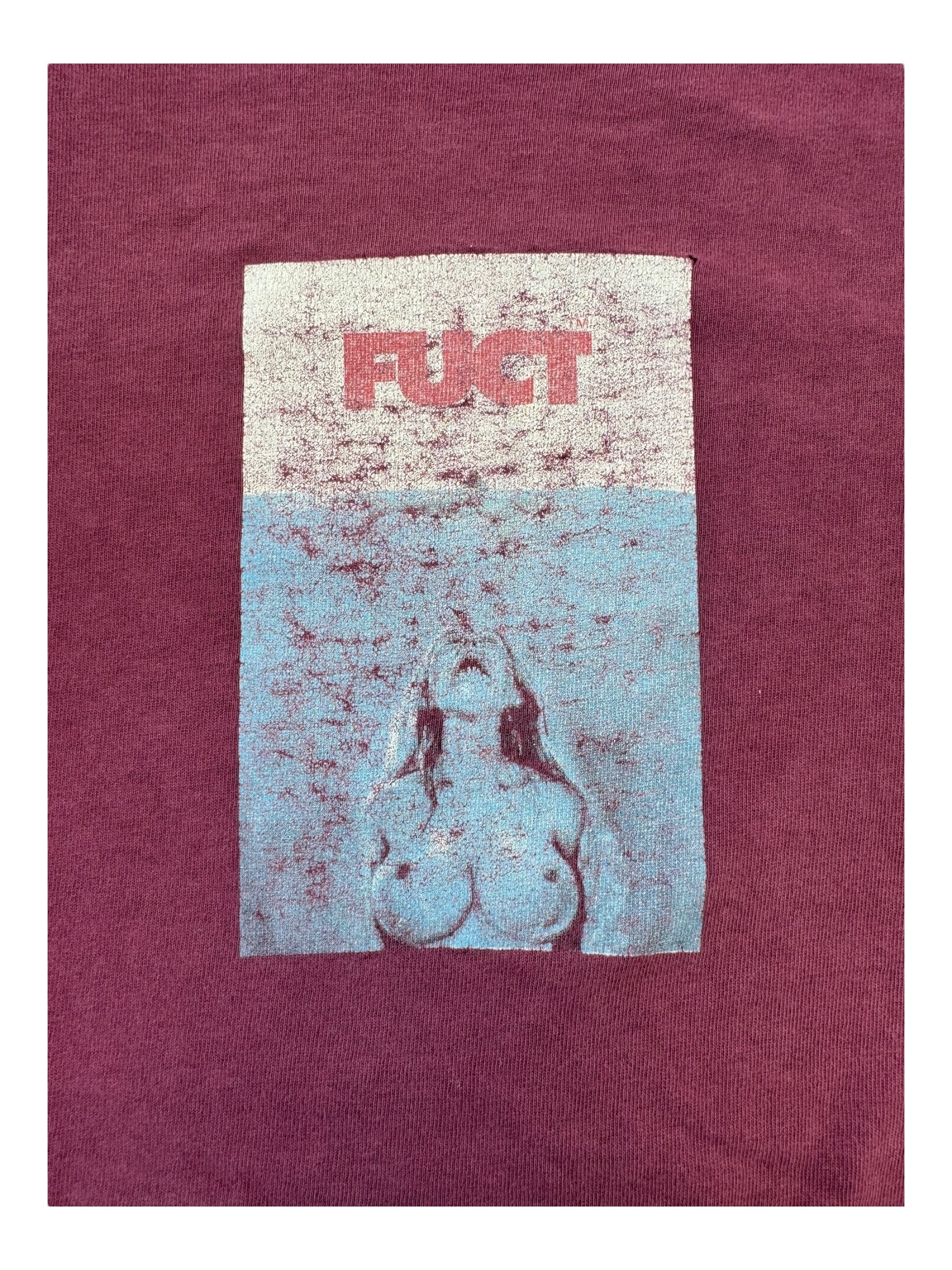 Fuct 90s Burgundy Jaws Rip Size XL