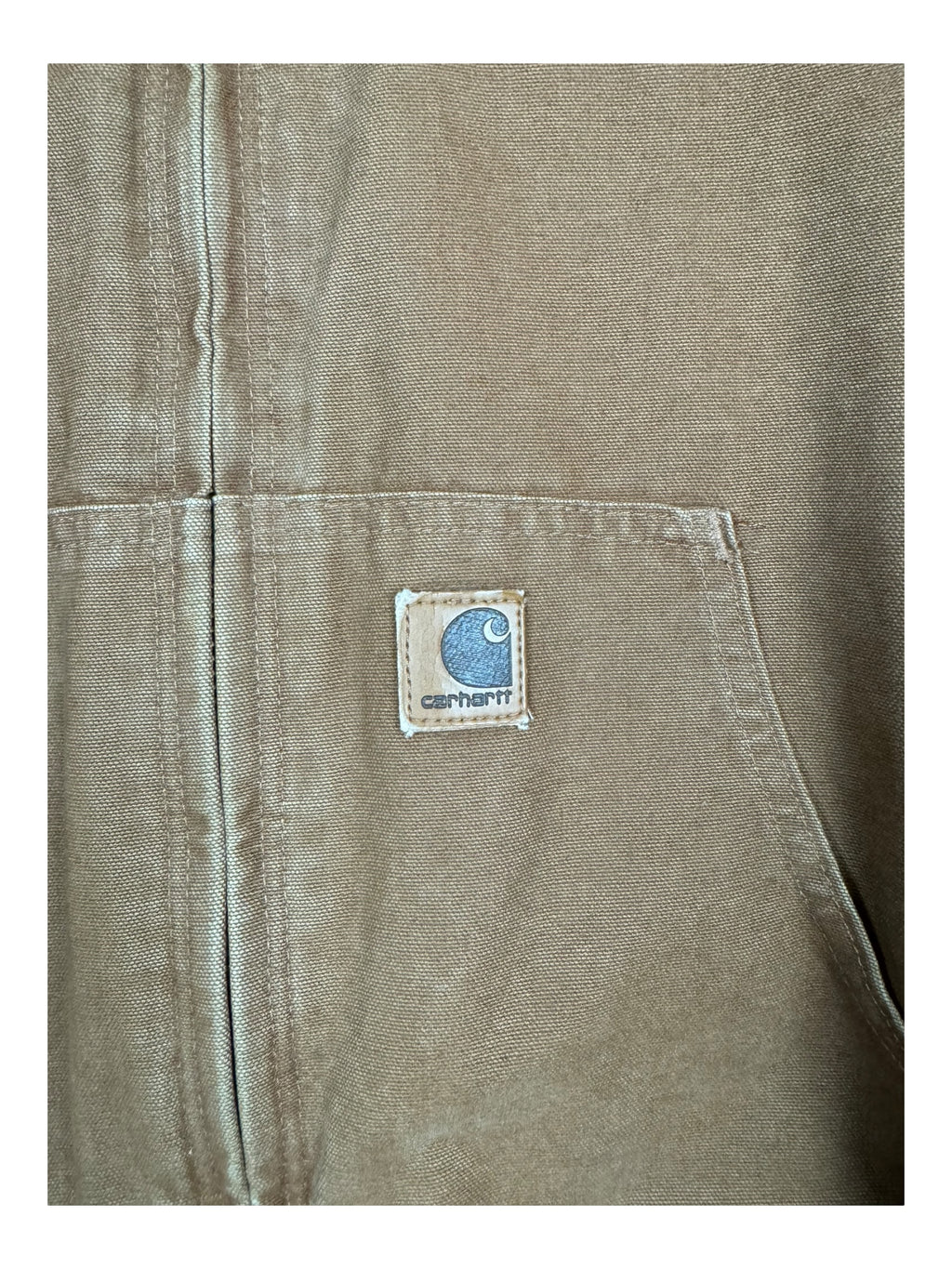 Carhartt 90s Tan Hooded Jacket Size Large