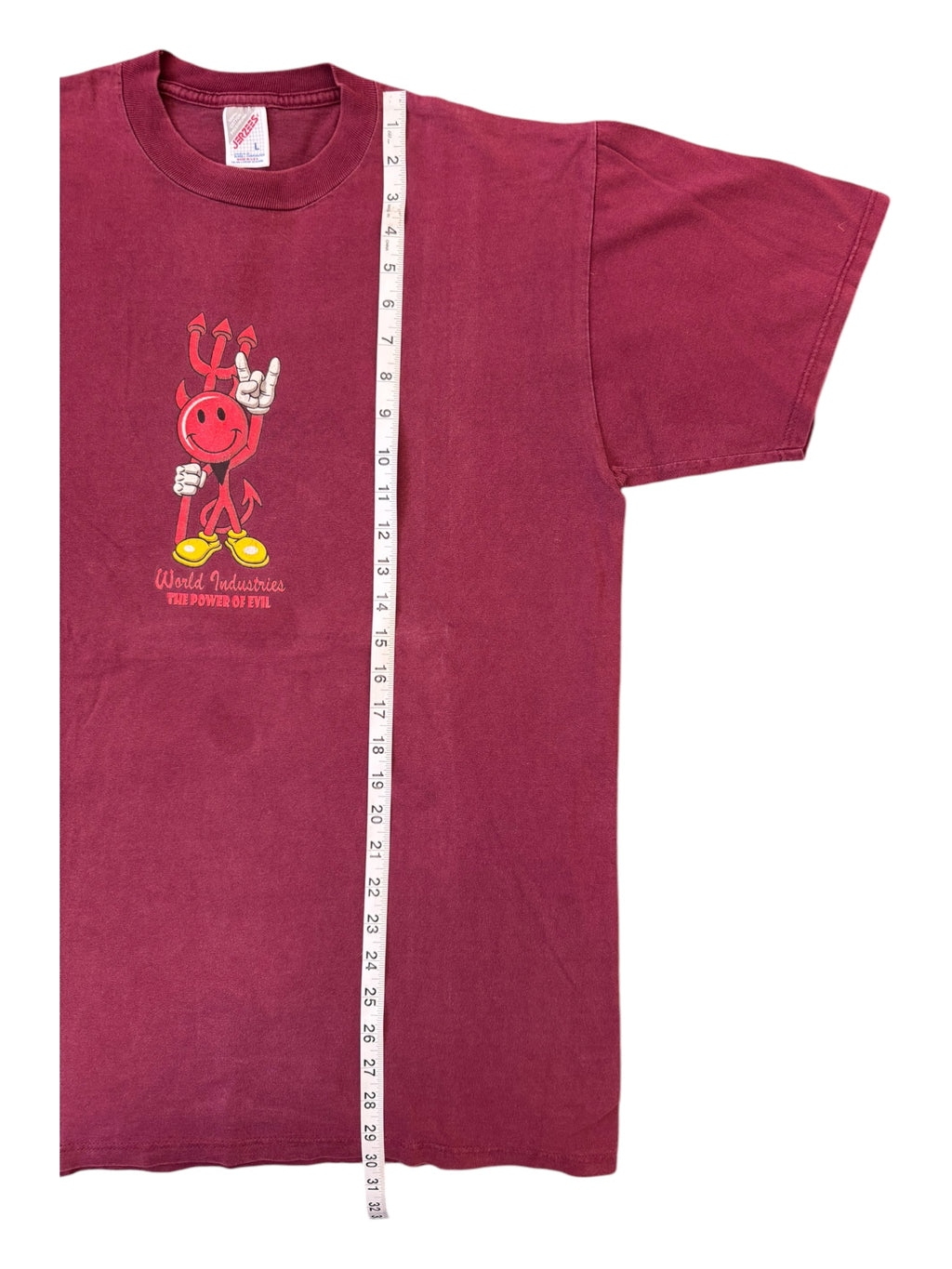 World Industries 90s Burgundy Devil Man Size Large