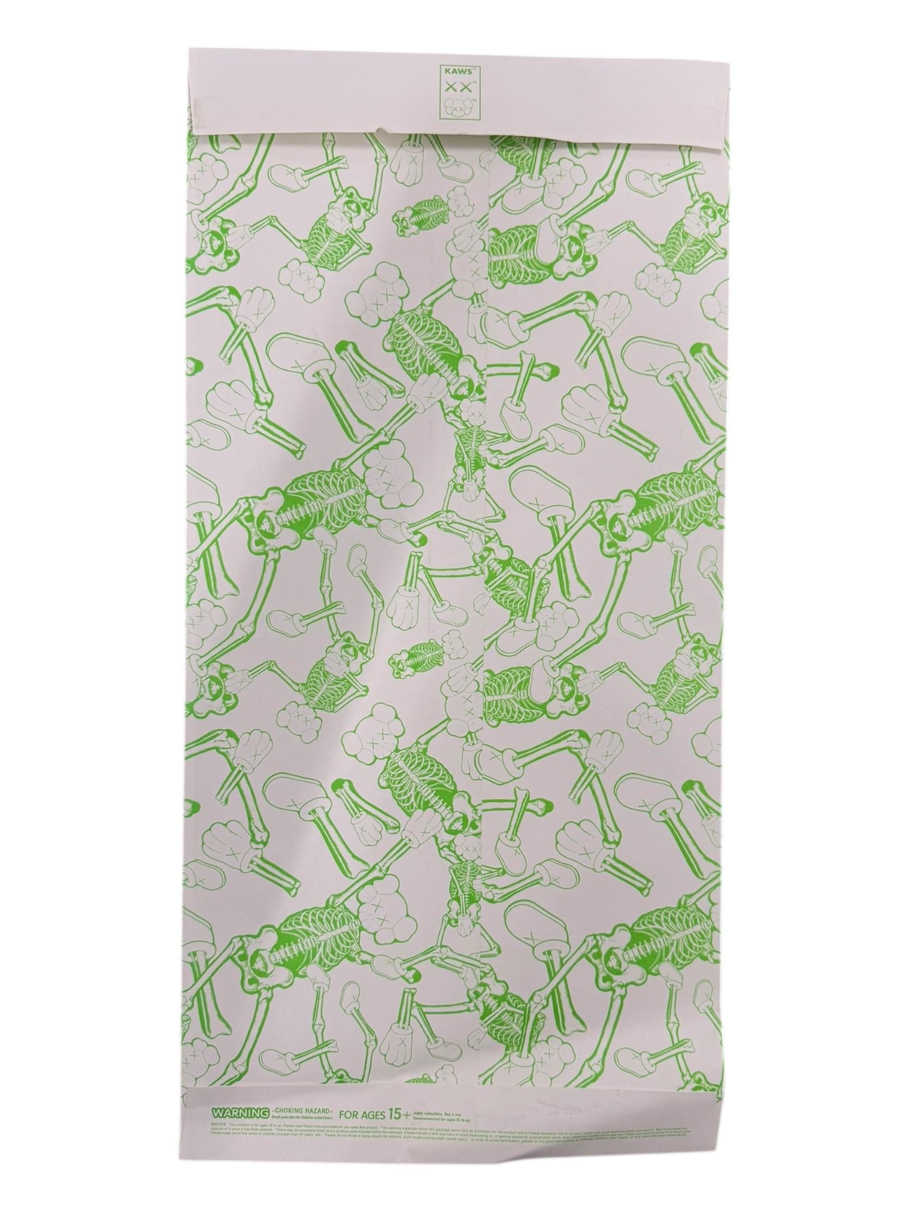 Kaws Hanging Skeleton Chum Head Lime Green