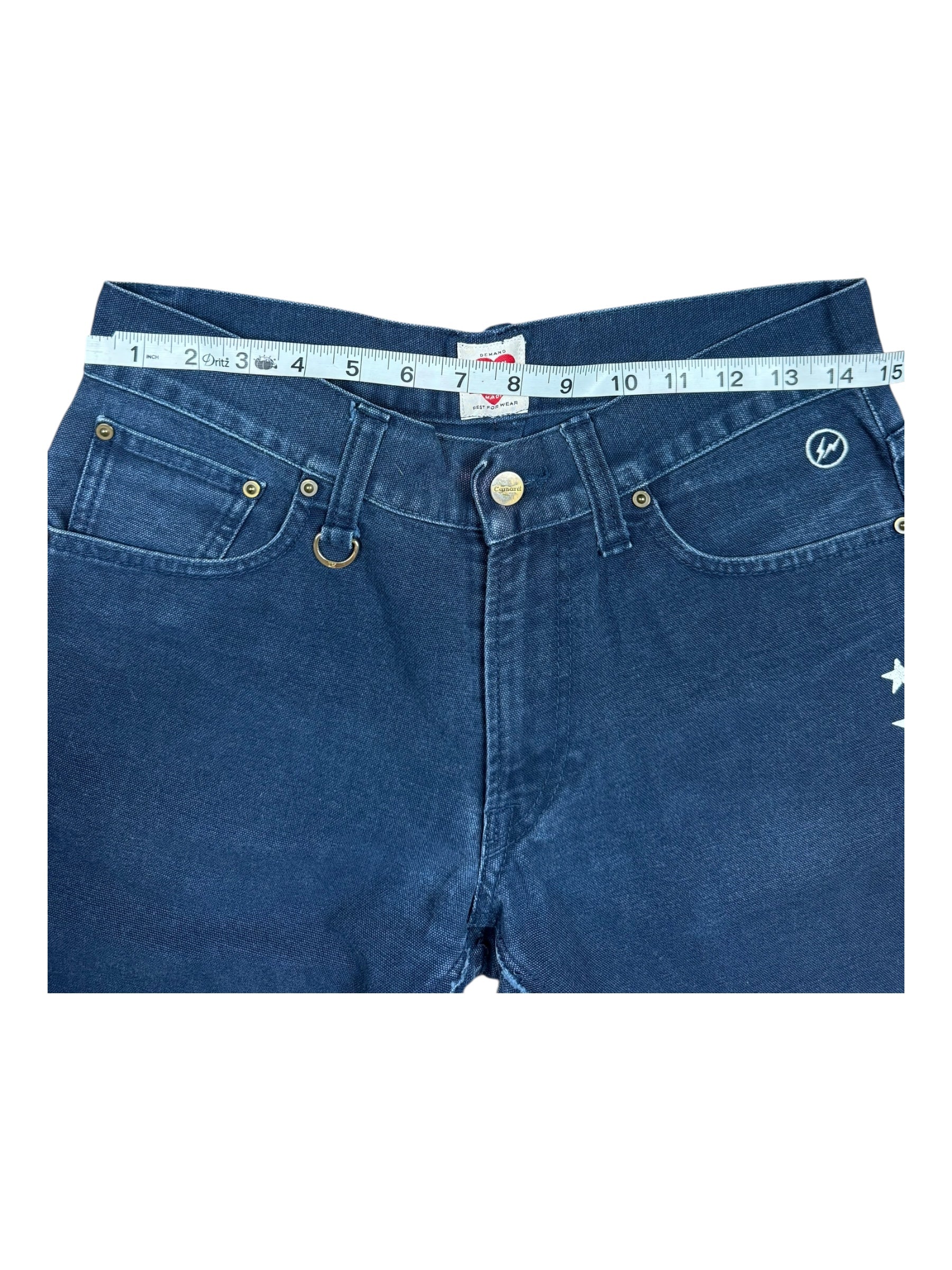 Carhartt x Uniform Expirement x Fragment Design Star Embroidered Black Jeans Size 28