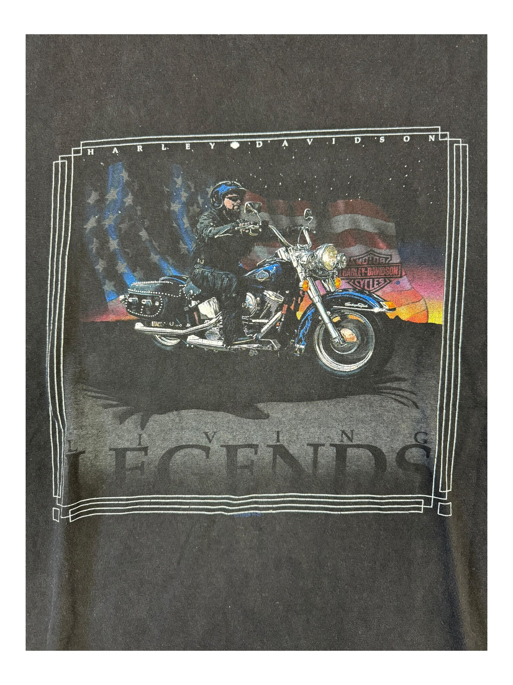 Harley Davidson 90s Black Living Legends Size Large