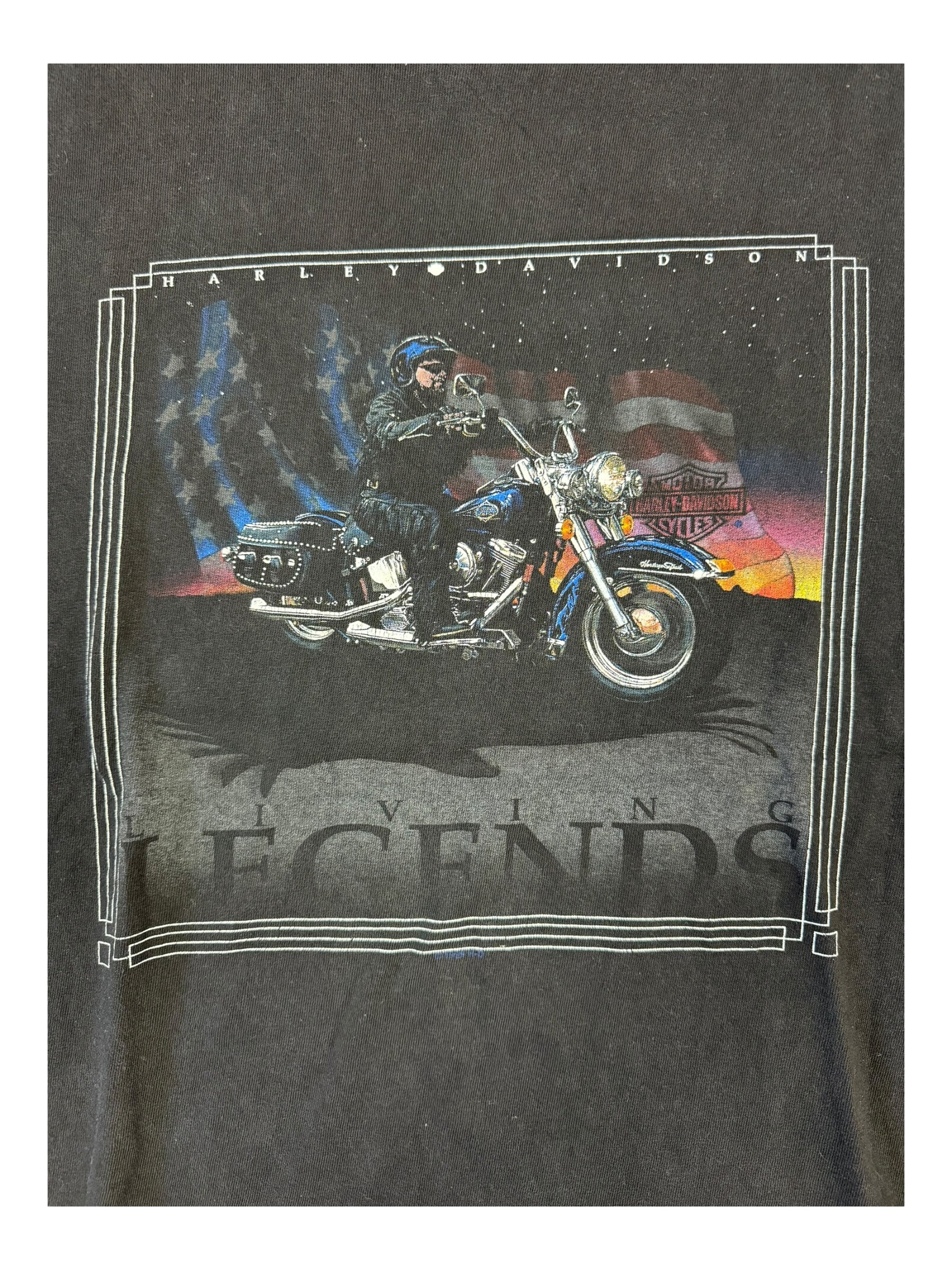 Harley Davidson 90s Black Living Legends Size Large