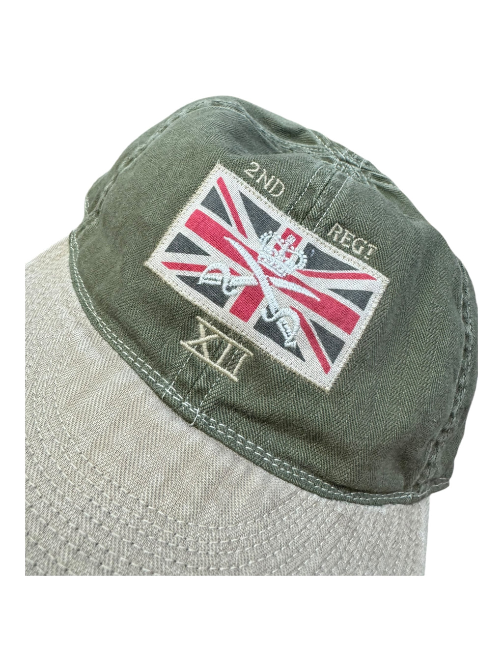 Polo Ralph Lauren 90s Bill Brim Fitted Dad Hat 2nd Regt XII British Army