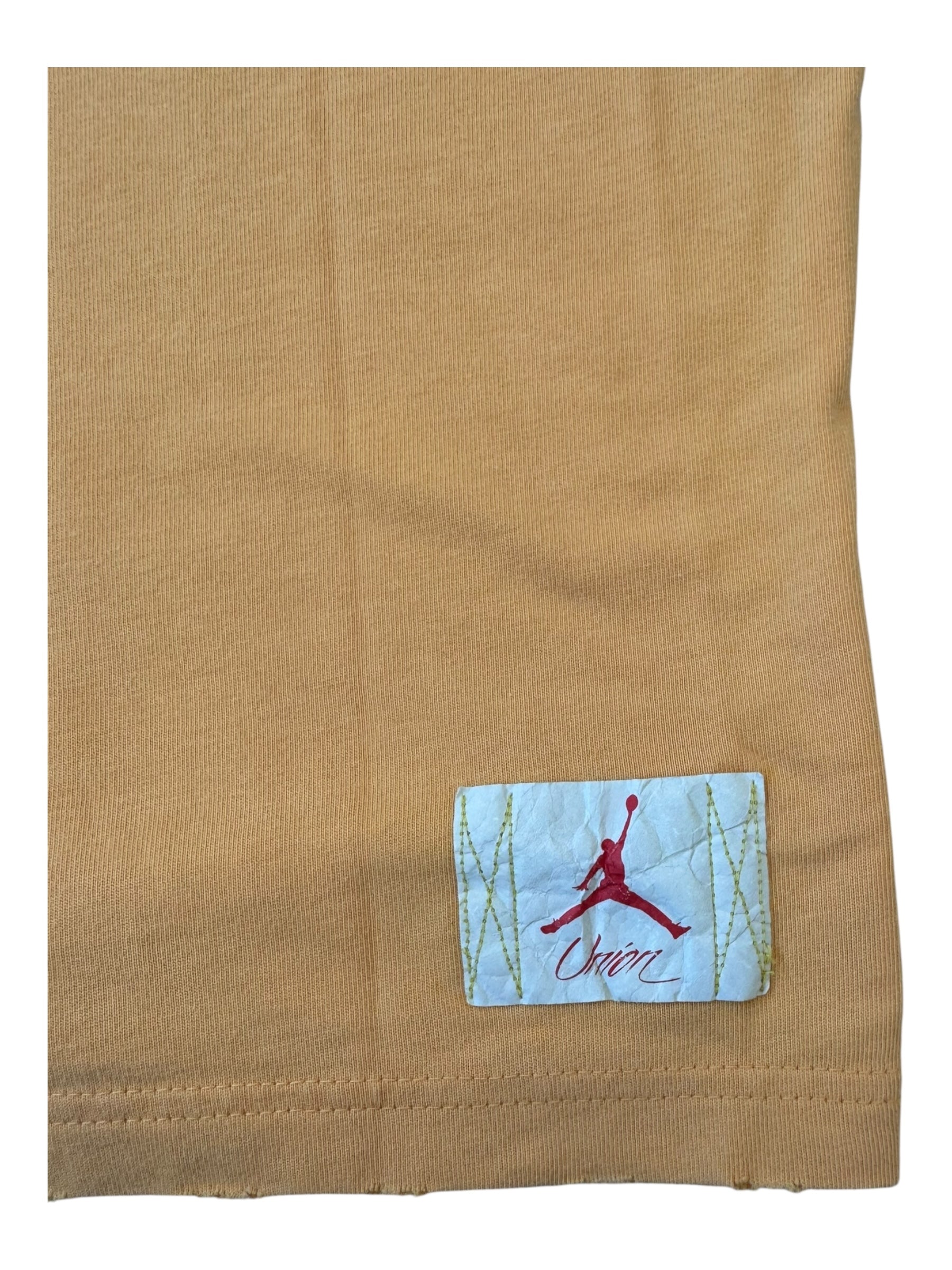 Union x Jordan Frontman Flight Yellow T-Shirt Size Medium New w/ Tags