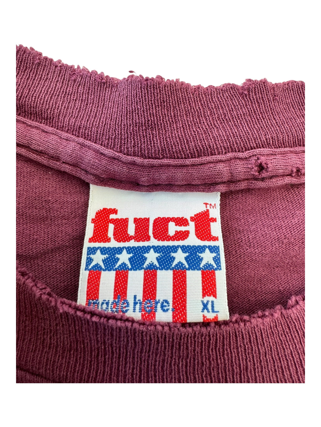 Fuct 90s Burgundy Jaws Rip Size XL