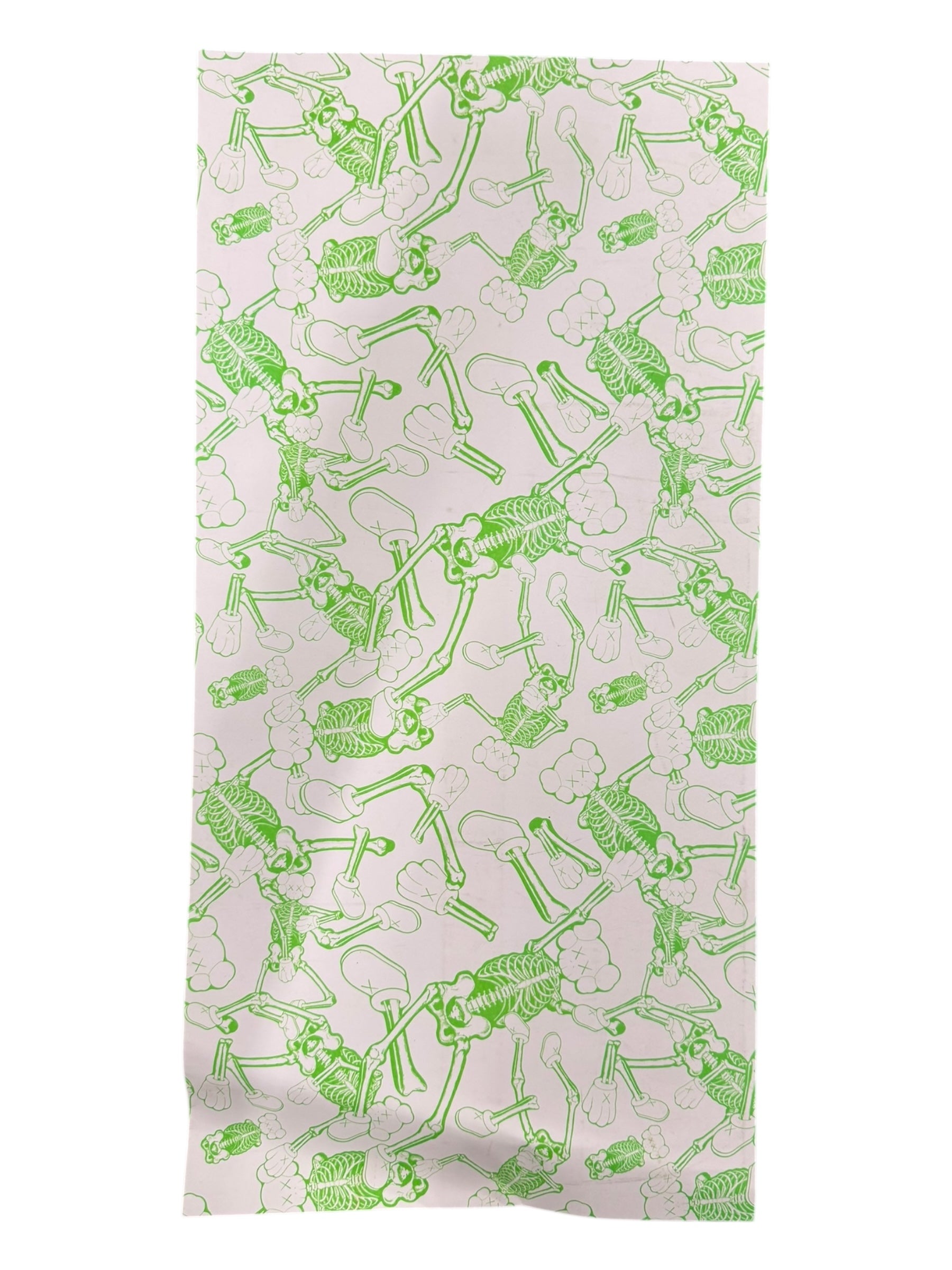 Kaws Hanging Skeleton Chum Head Lime Green